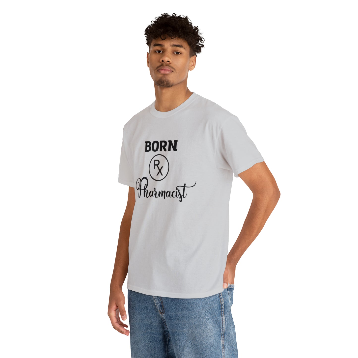 Born Pharmacist Unisex Heavy Cotton Tee