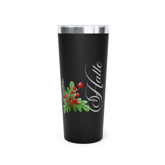 December Personalized Birth Flower Tumbler, Personalized Birth Flower Coffee Cup With Name, Gifts for Her, Bridesmaid Proposal, Party Favor