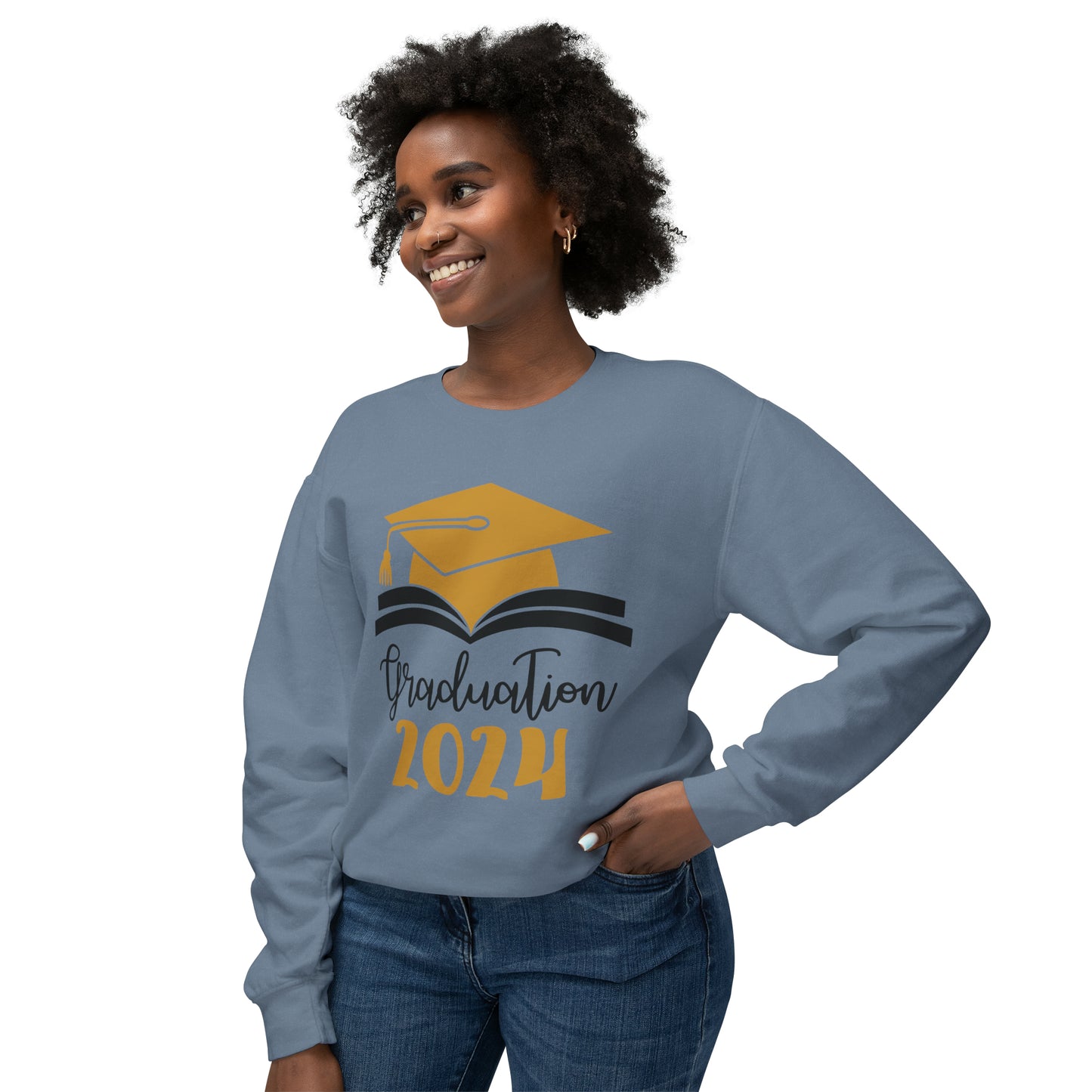 Class of 2024 Sweatshirt, Senior Shirt, Senior Gift, Senior Graduate Sweater, High School Graduation Gift, College Grad Gift, 2024 Unisex Lightweight Crewneck Sweatshirt