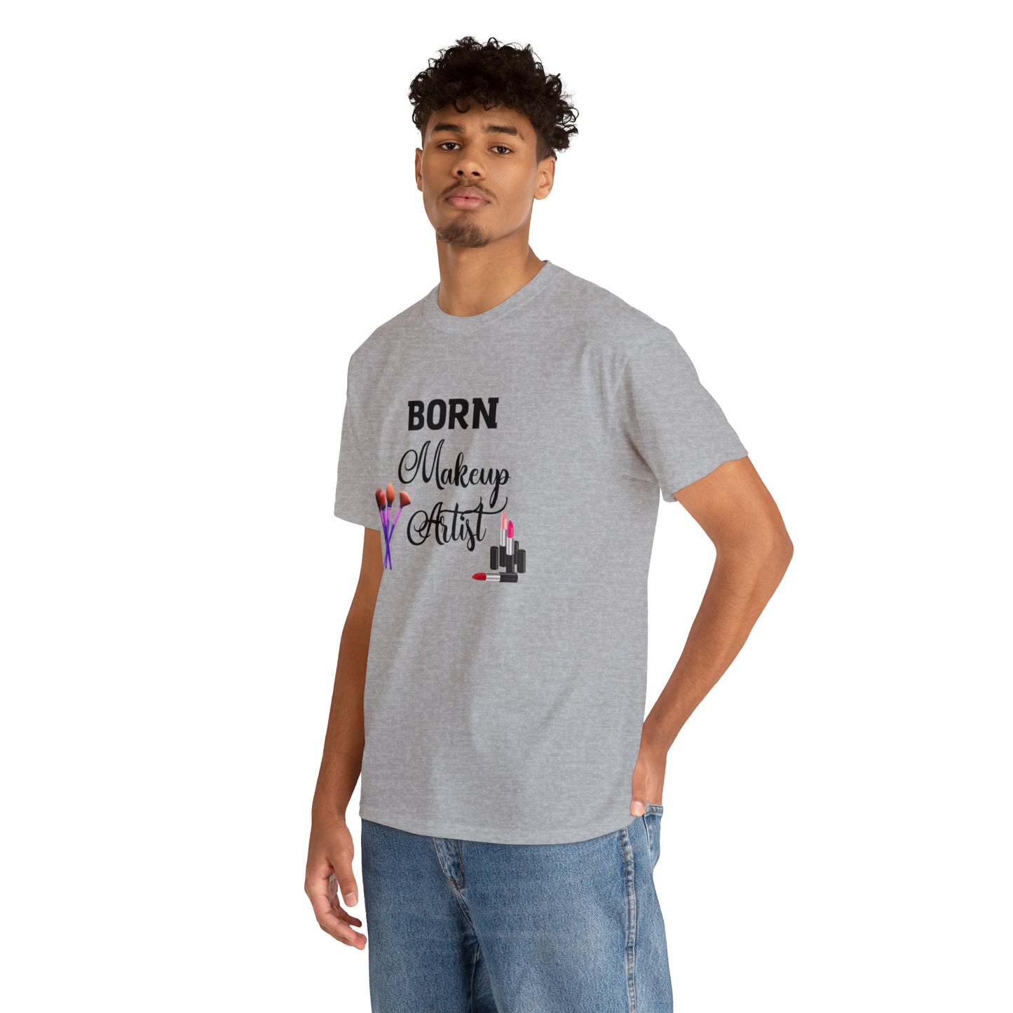 Born Makeup Artist Unisex Heavy Cotton Tee