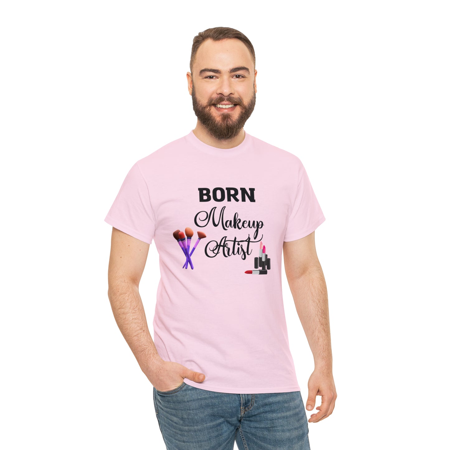 Born Makeup Artist Unisex Heavy Cotton Tee