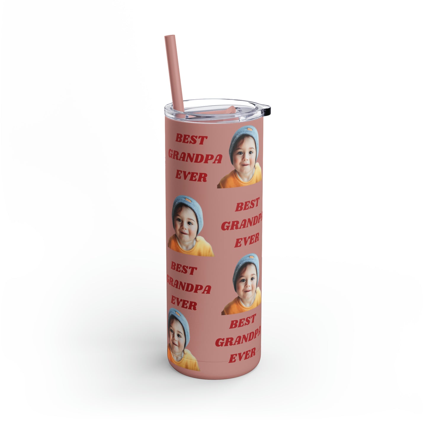 Best Grandpa Photo Tumbler, Valentine's Day gift, Birthday gift, Grandpa Gift, Tumblers, Gift for him, Skinny Matte Tumbler, 20oz