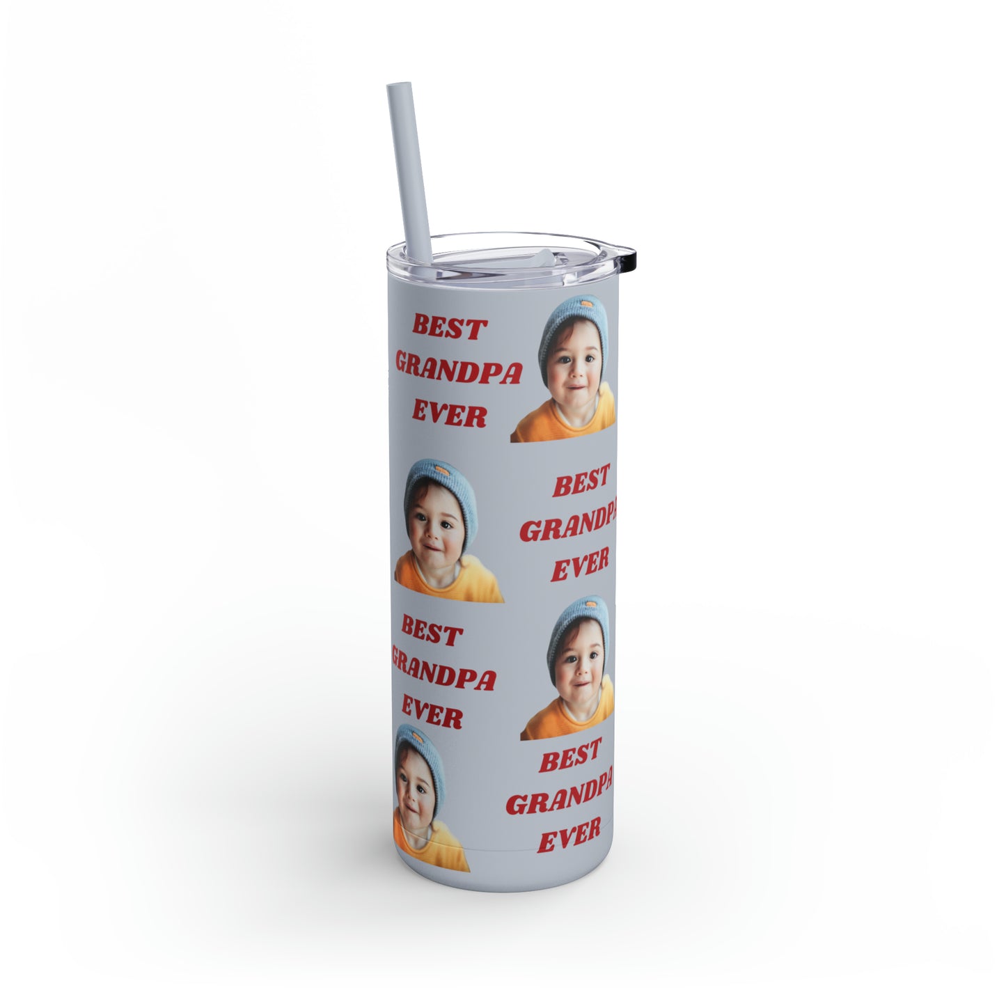 Best Grandpa Photo Tumbler, Valentine's Day gift, Birthday gift, Grandpa Gift, Tumblers, Gift for him, Skinny Matte Tumbler, 20oz