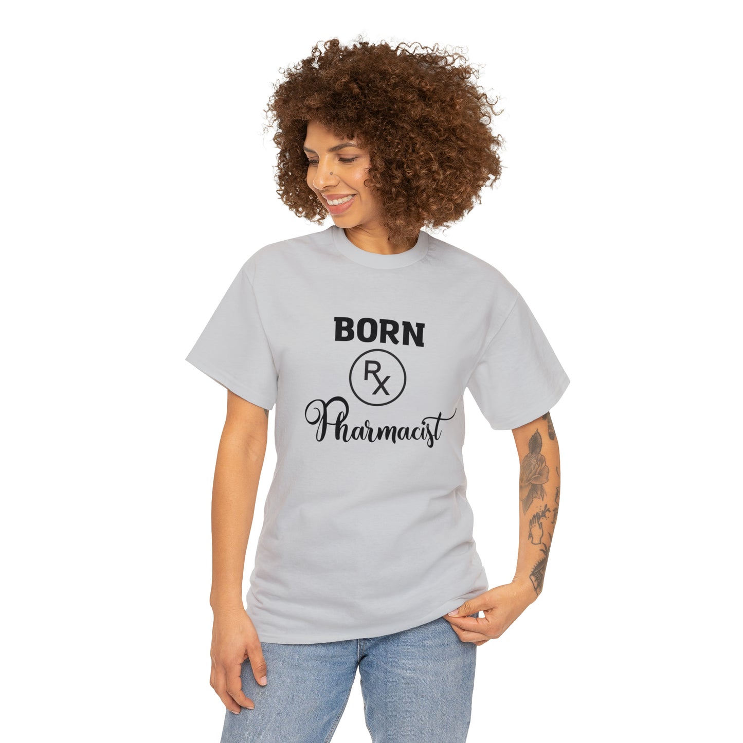 Born Pharmacist Unisex Heavy Cotton Tee