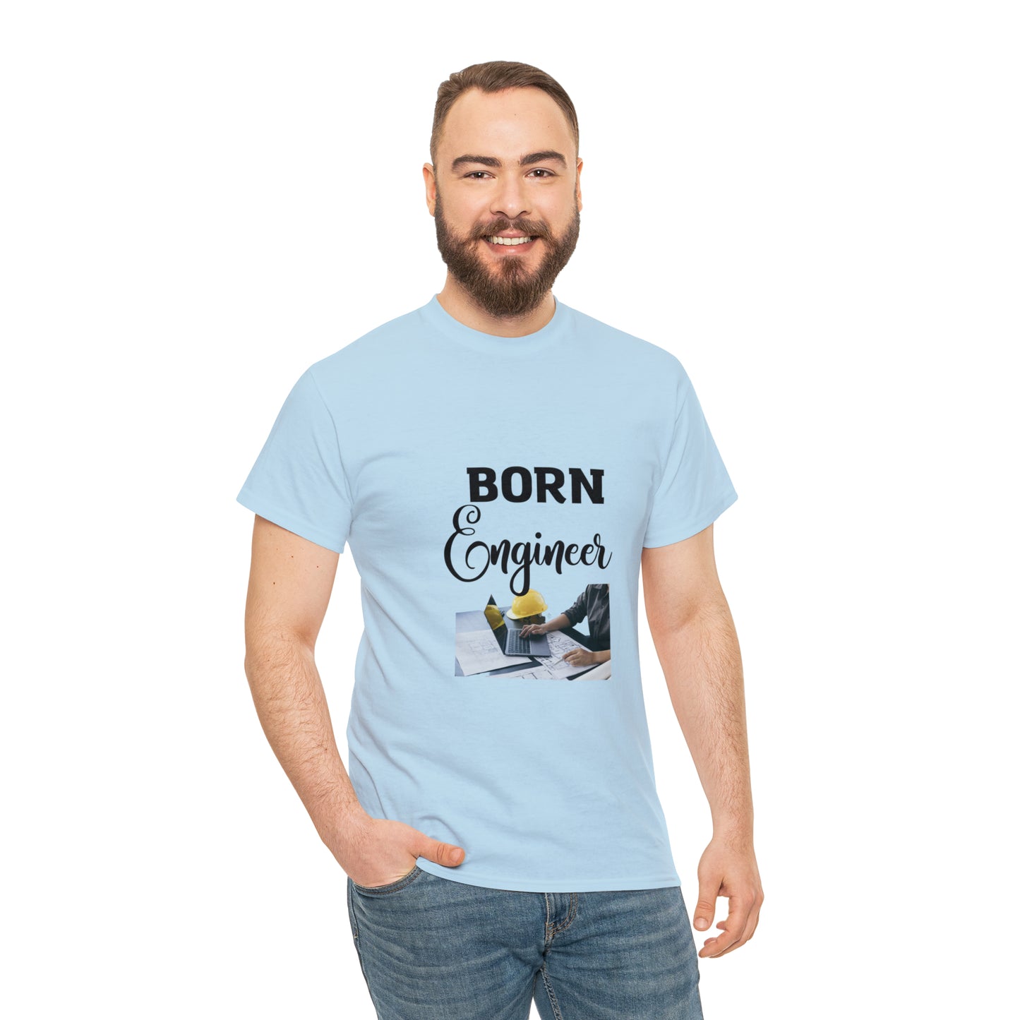 Born Engineer Unisex Heavy Cotton Tee