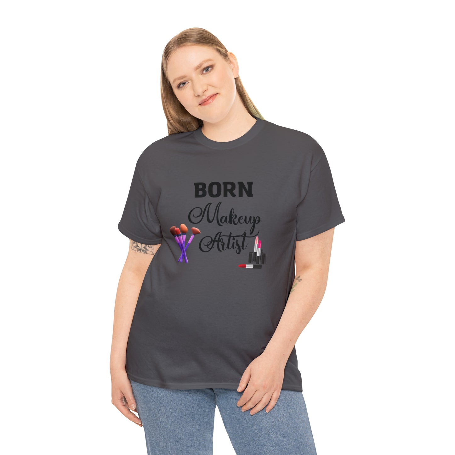 Born Makeup Artist Unisex Heavy Cotton Tee