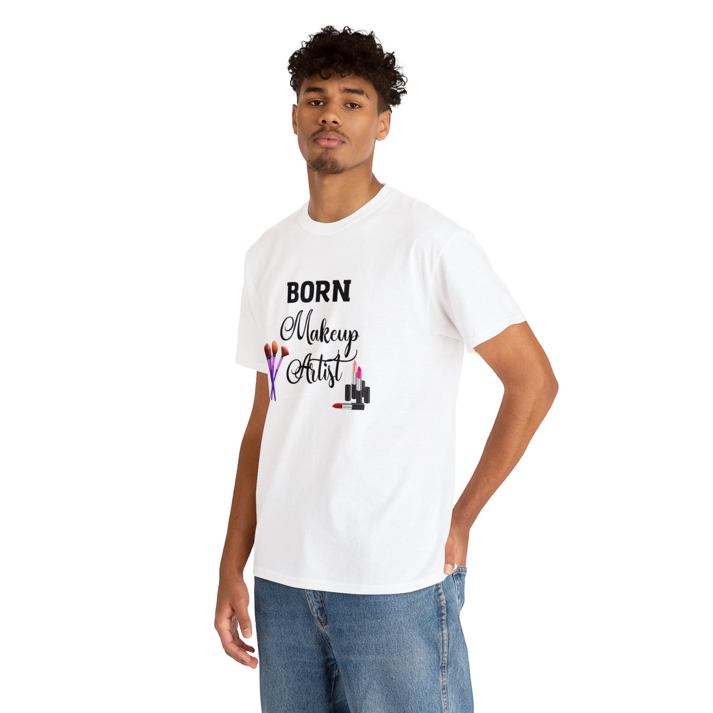 Born Makeup Artist Unisex Heavy Cotton Tee