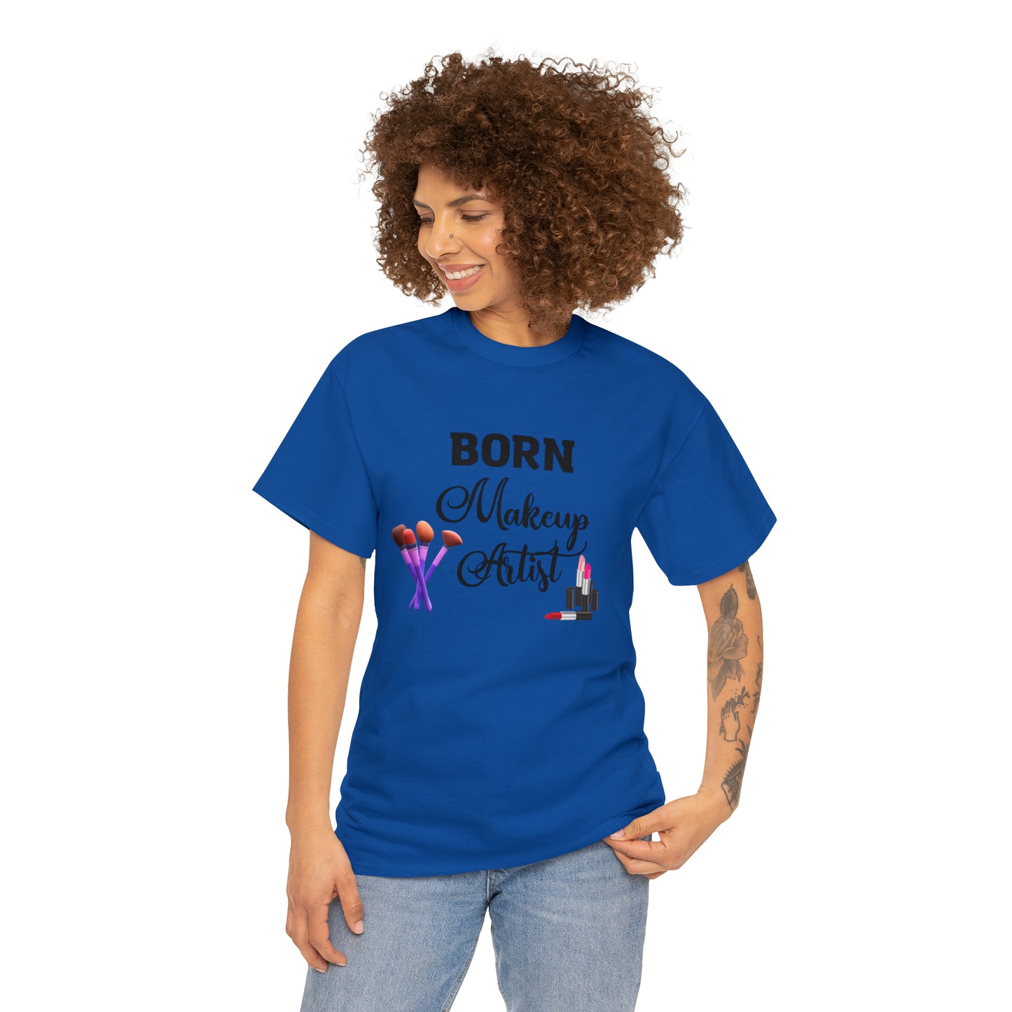 Born Makeup Artist Unisex Heavy Cotton Tee