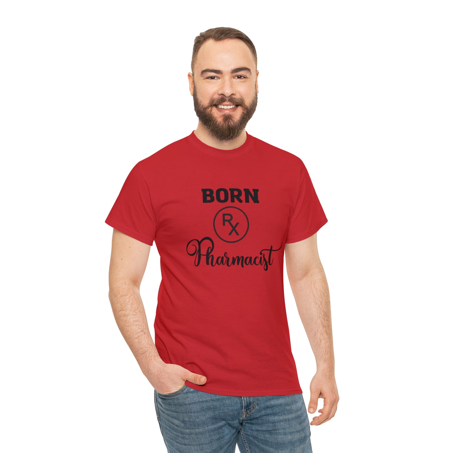 Born Pharmacist Unisex Heavy Cotton Tee