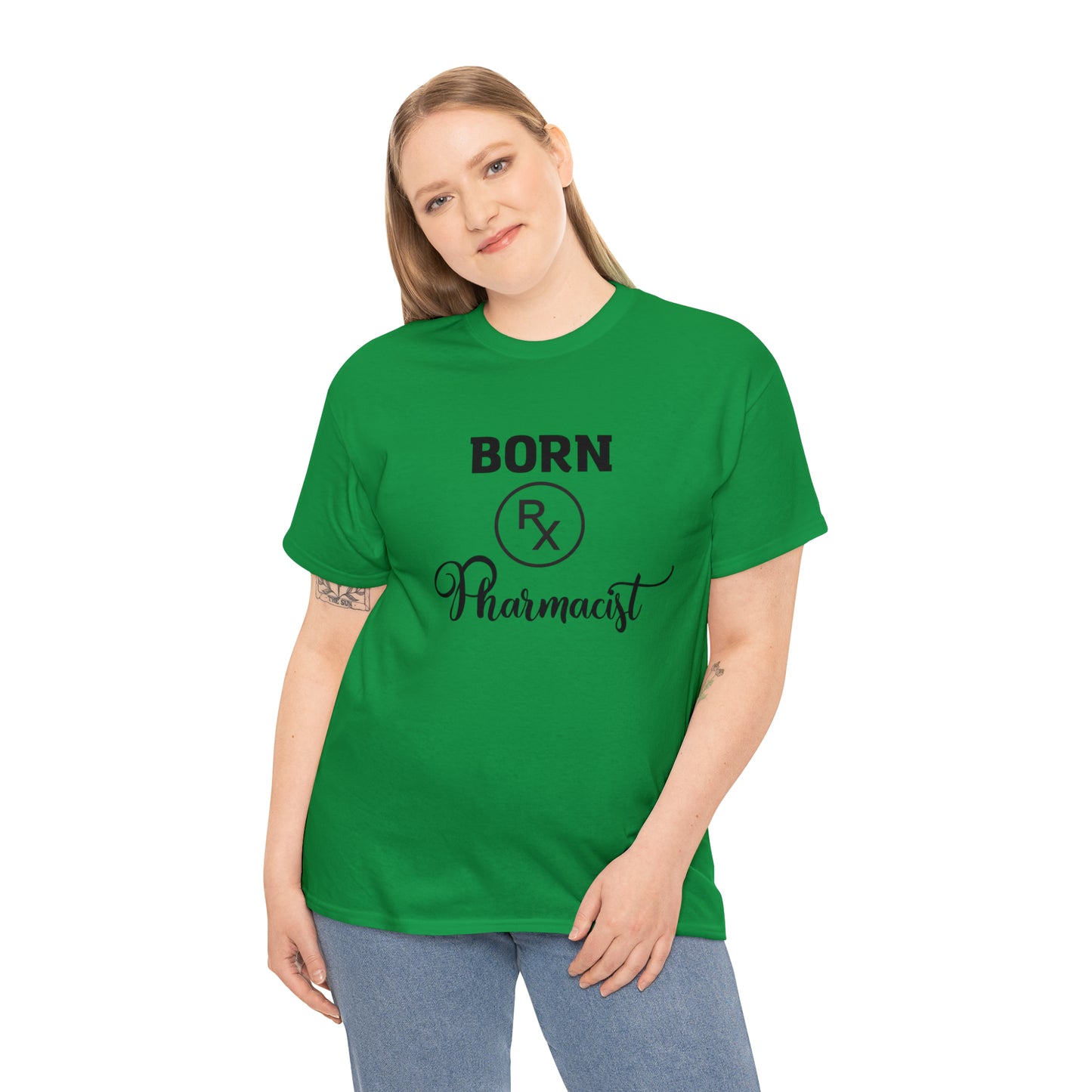 Born Pharmacist Unisex Heavy Cotton Tee