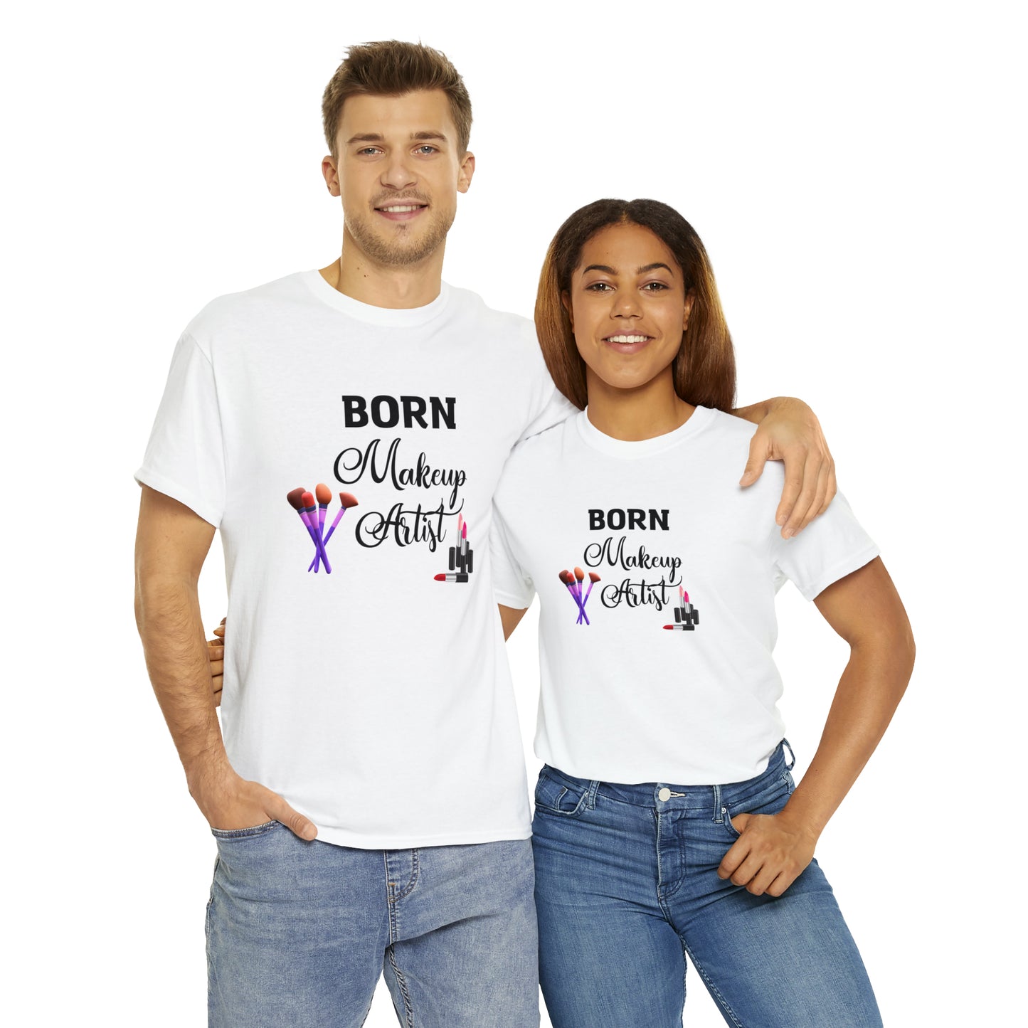 Born Makeup Artist Unisex Heavy Cotton Tee