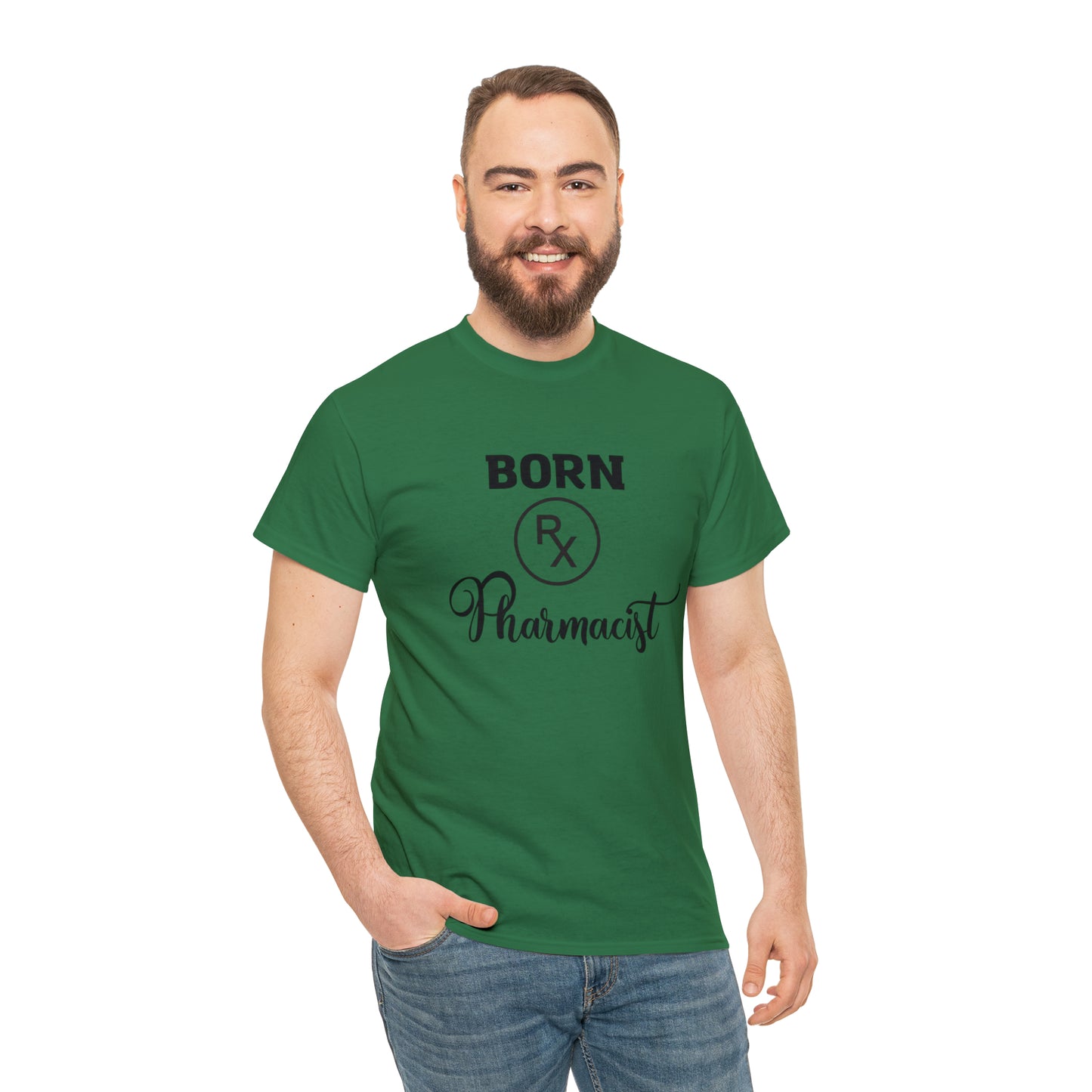 Born Pharmacist Unisex Heavy Cotton Tee