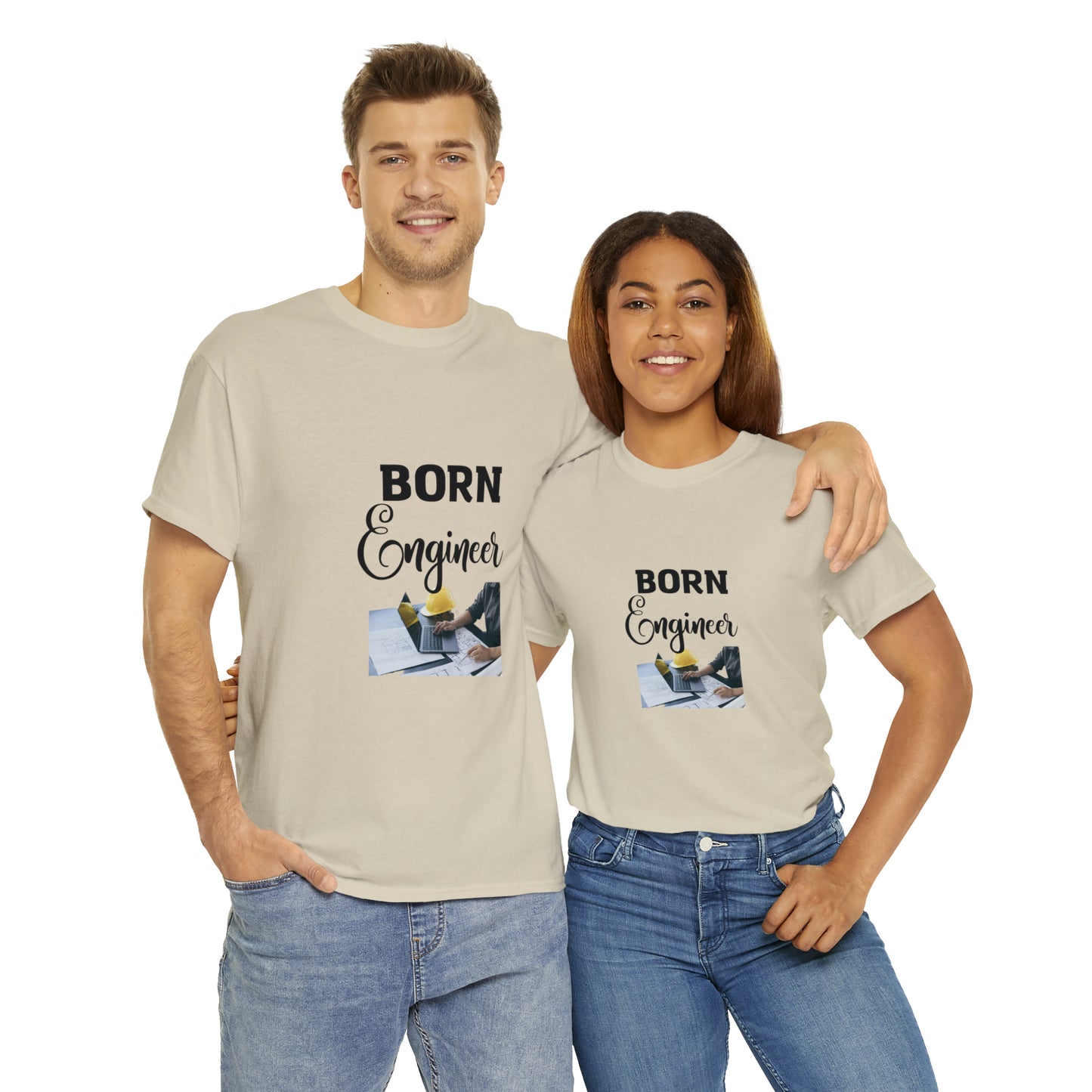 Born Engineer Unisex Heavy Cotton Tee