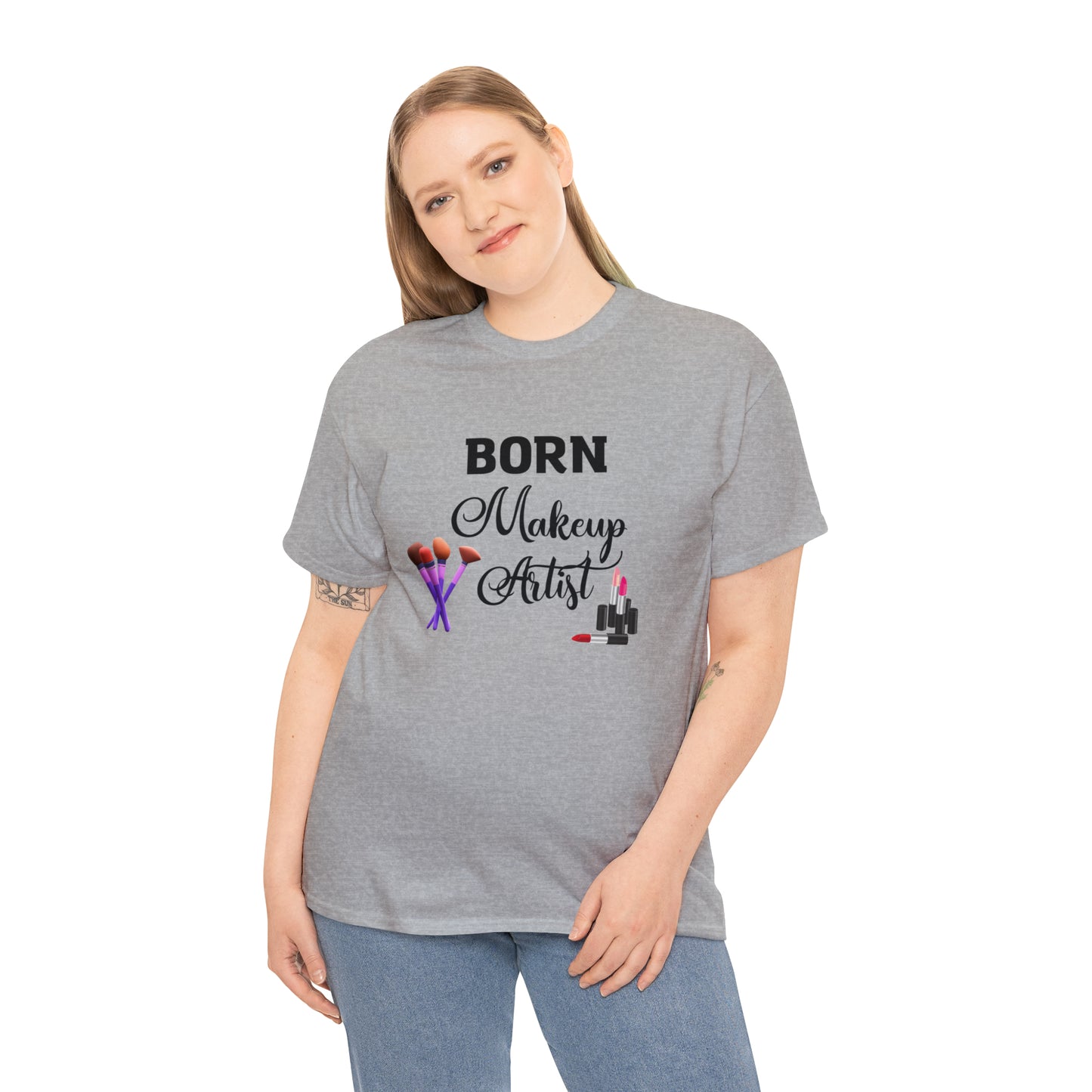 Born Makeup Artist Unisex Heavy Cotton Tee