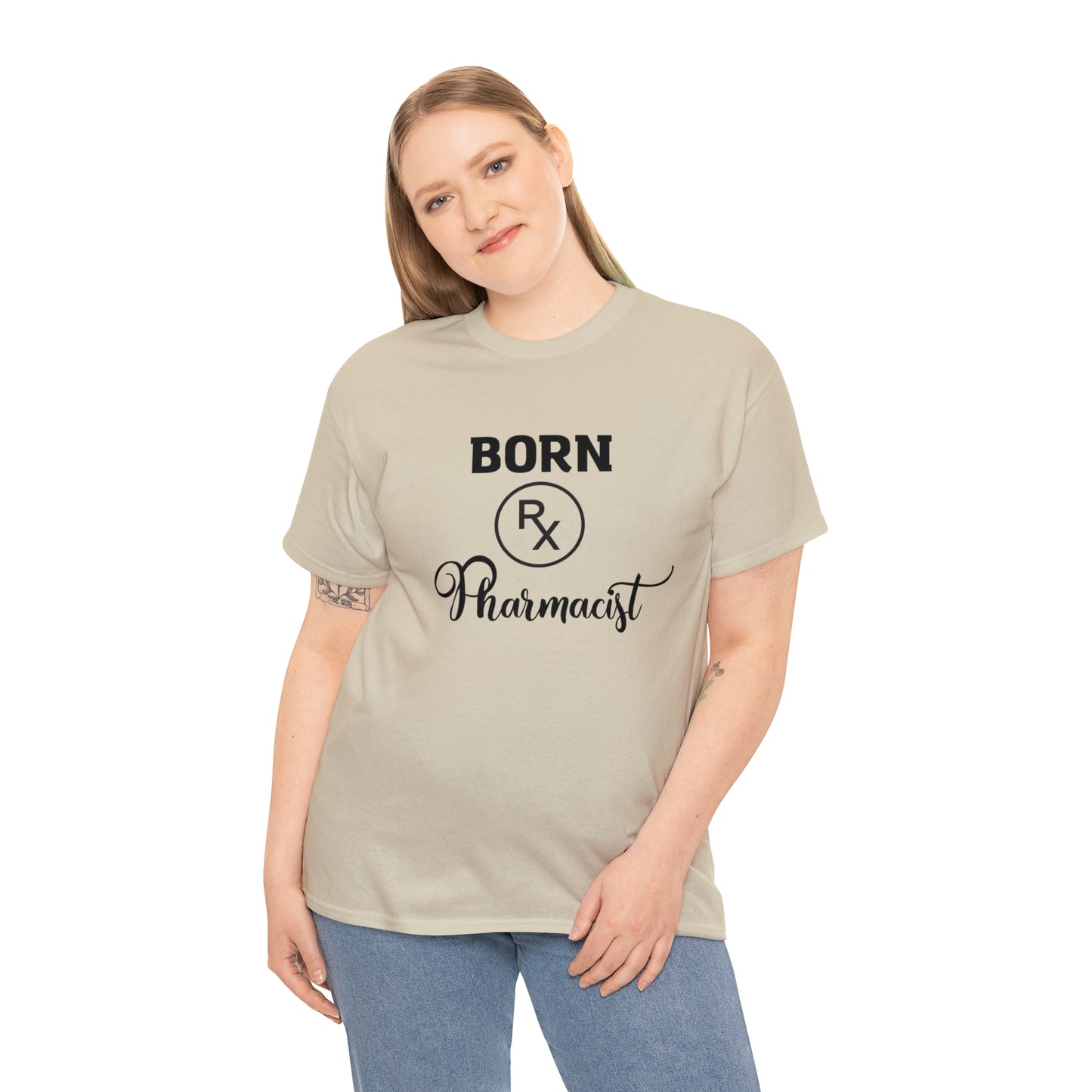 Born Pharmacist Unisex Heavy Cotton Tee