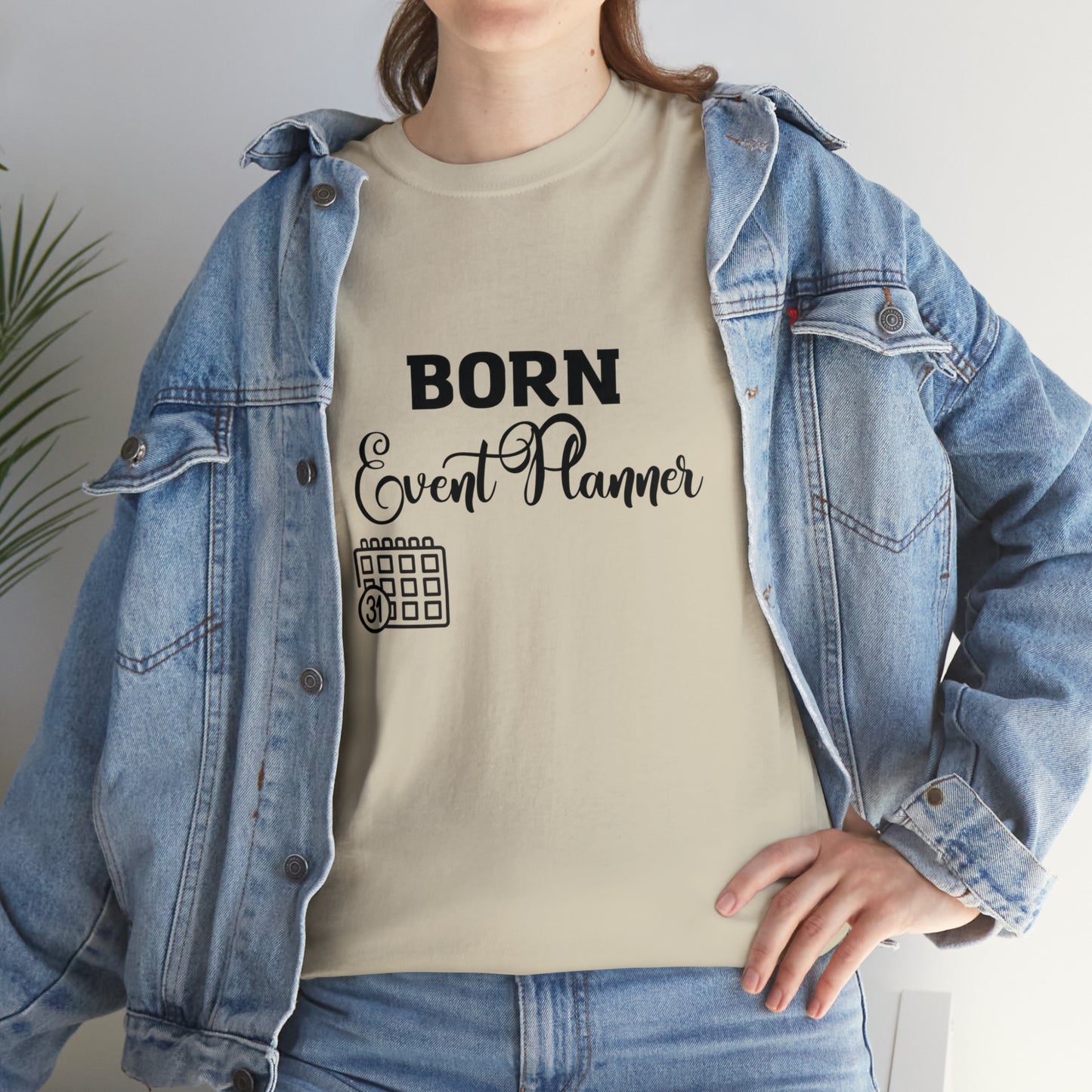 Born Event Planner Unisex Heavy Cotton Tee