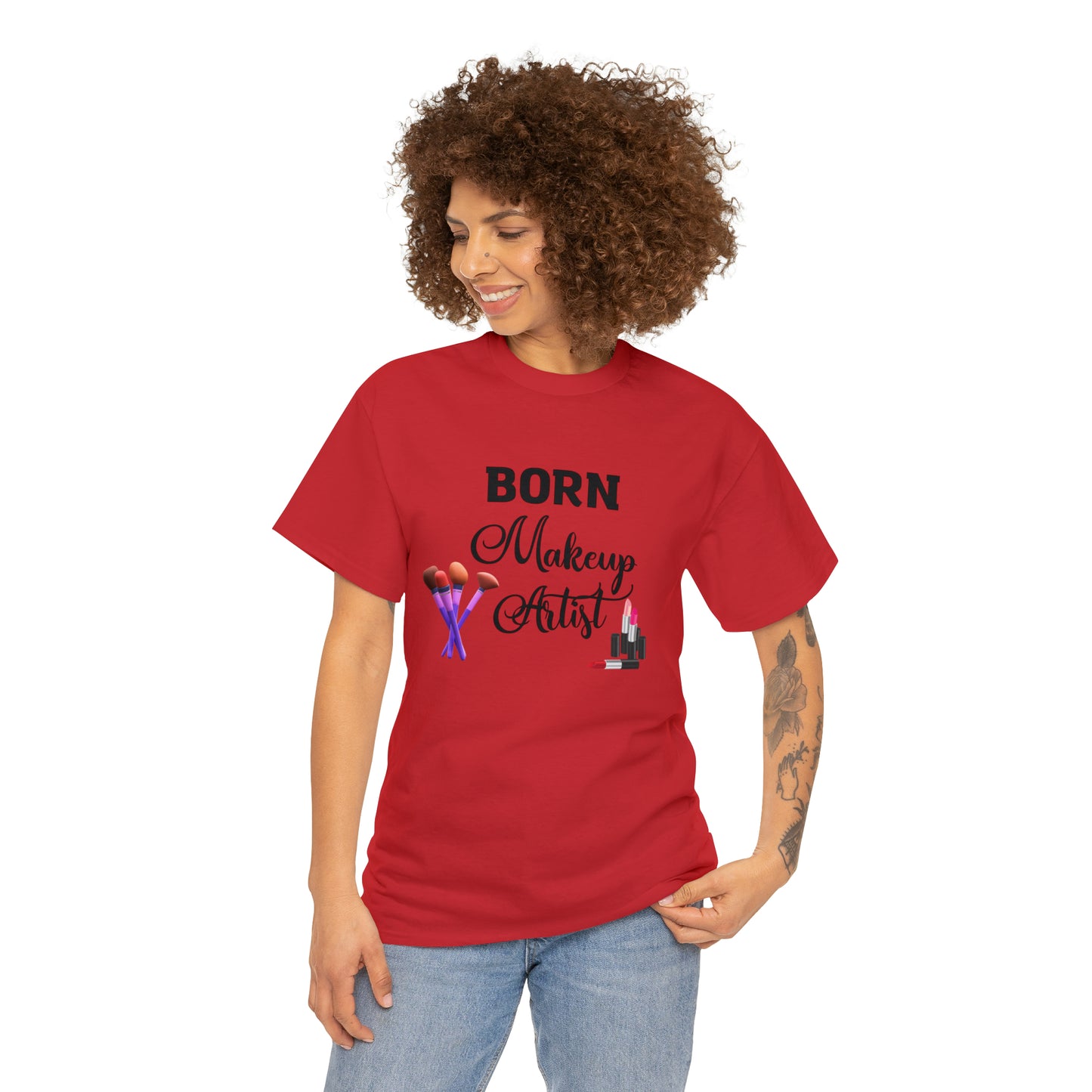 Born Makeup Artist Unisex Heavy Cotton Tee