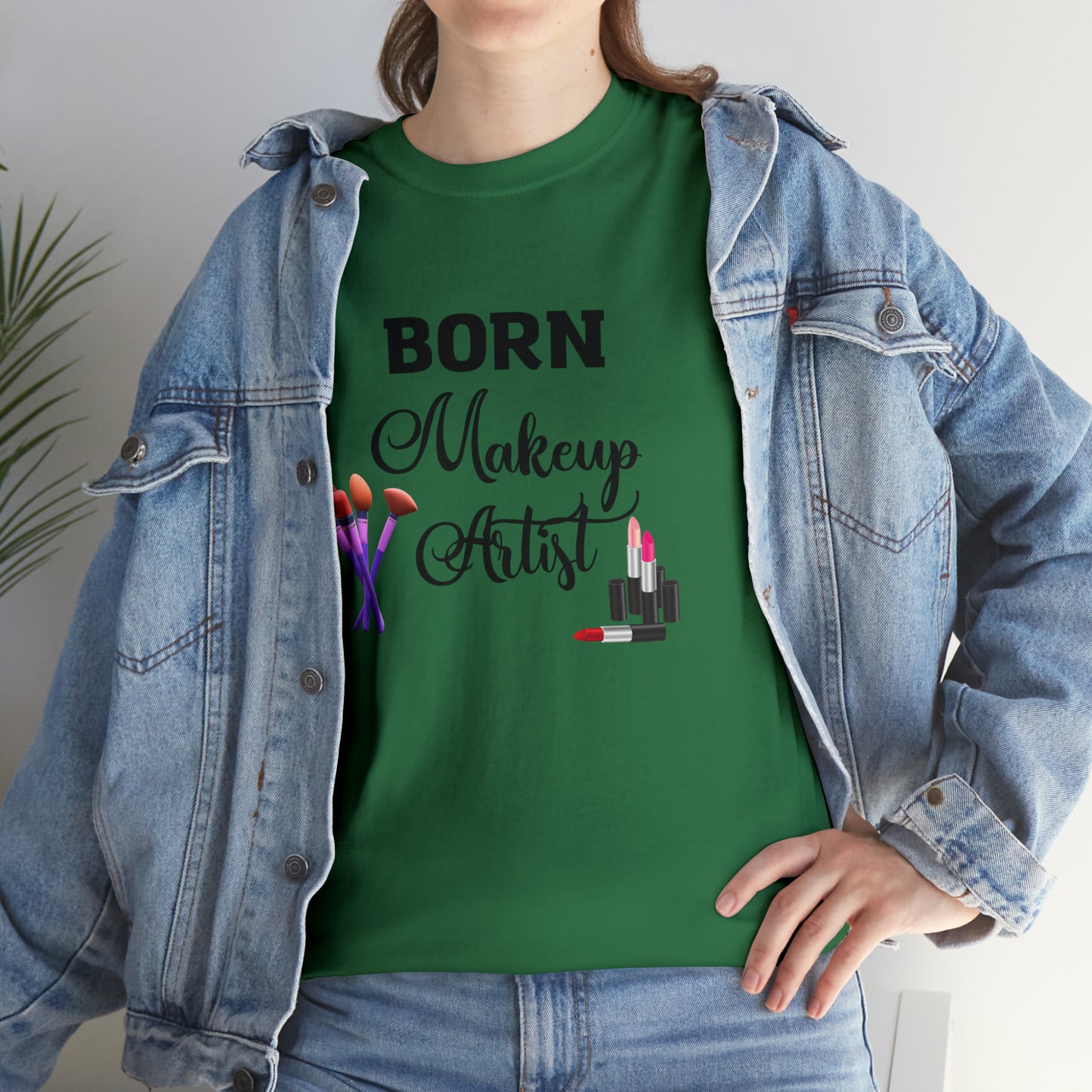 Born Makeup Artist Unisex Heavy Cotton Tee