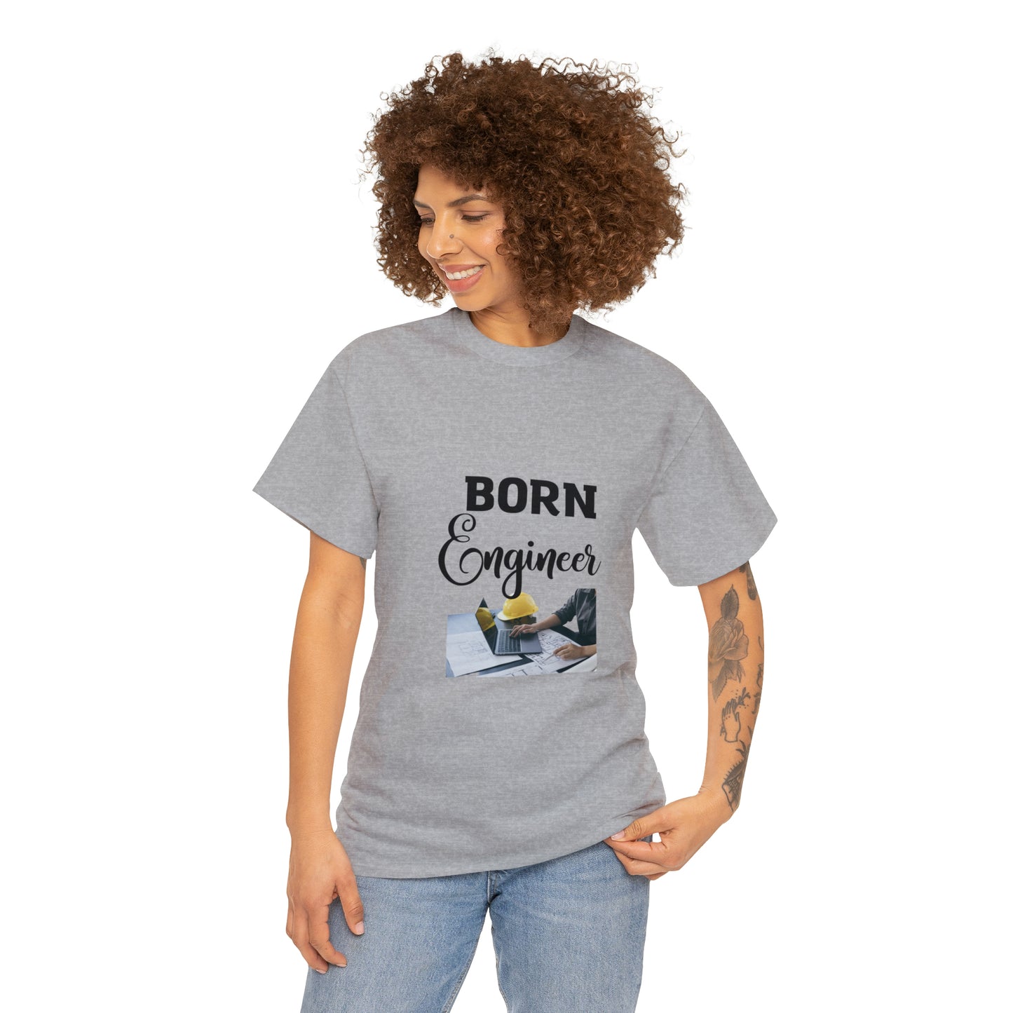 Born Engineer Unisex Heavy Cotton Tee