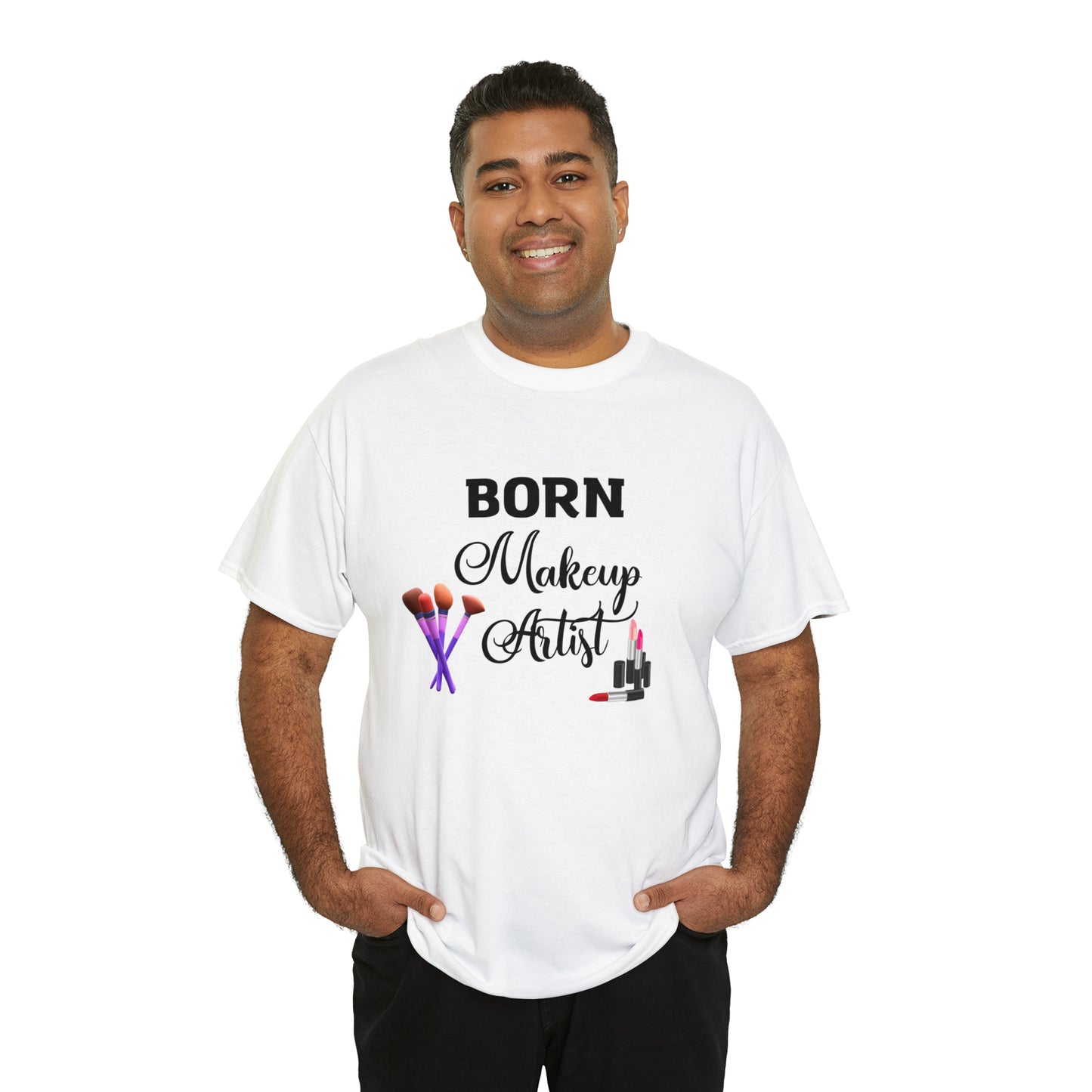 Born Makeup Artist Unisex Heavy Cotton Tee