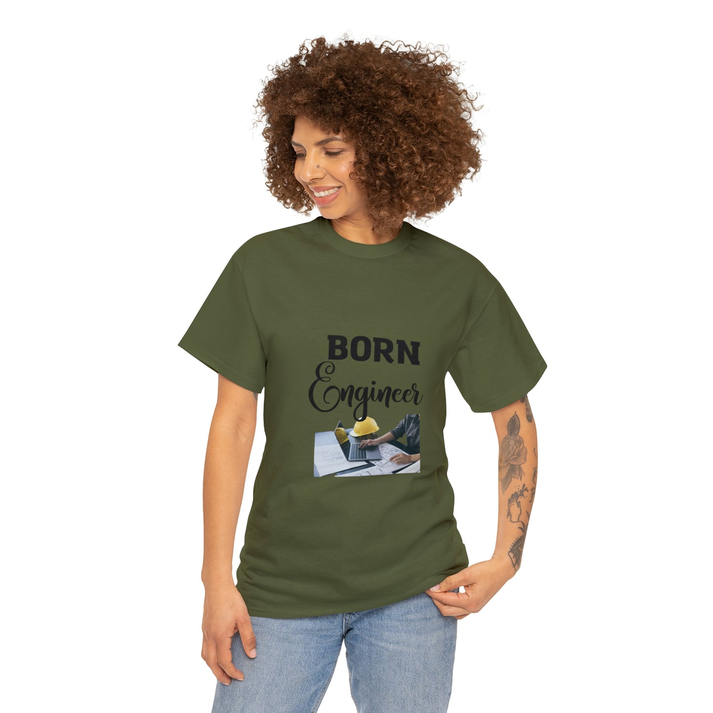 Born Engineer Unisex Heavy Cotton Tee