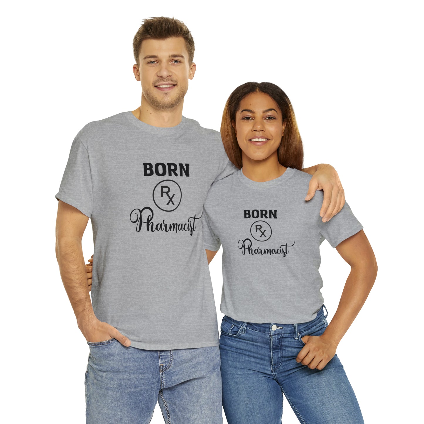 Born Pharmacist Unisex Heavy Cotton Tee