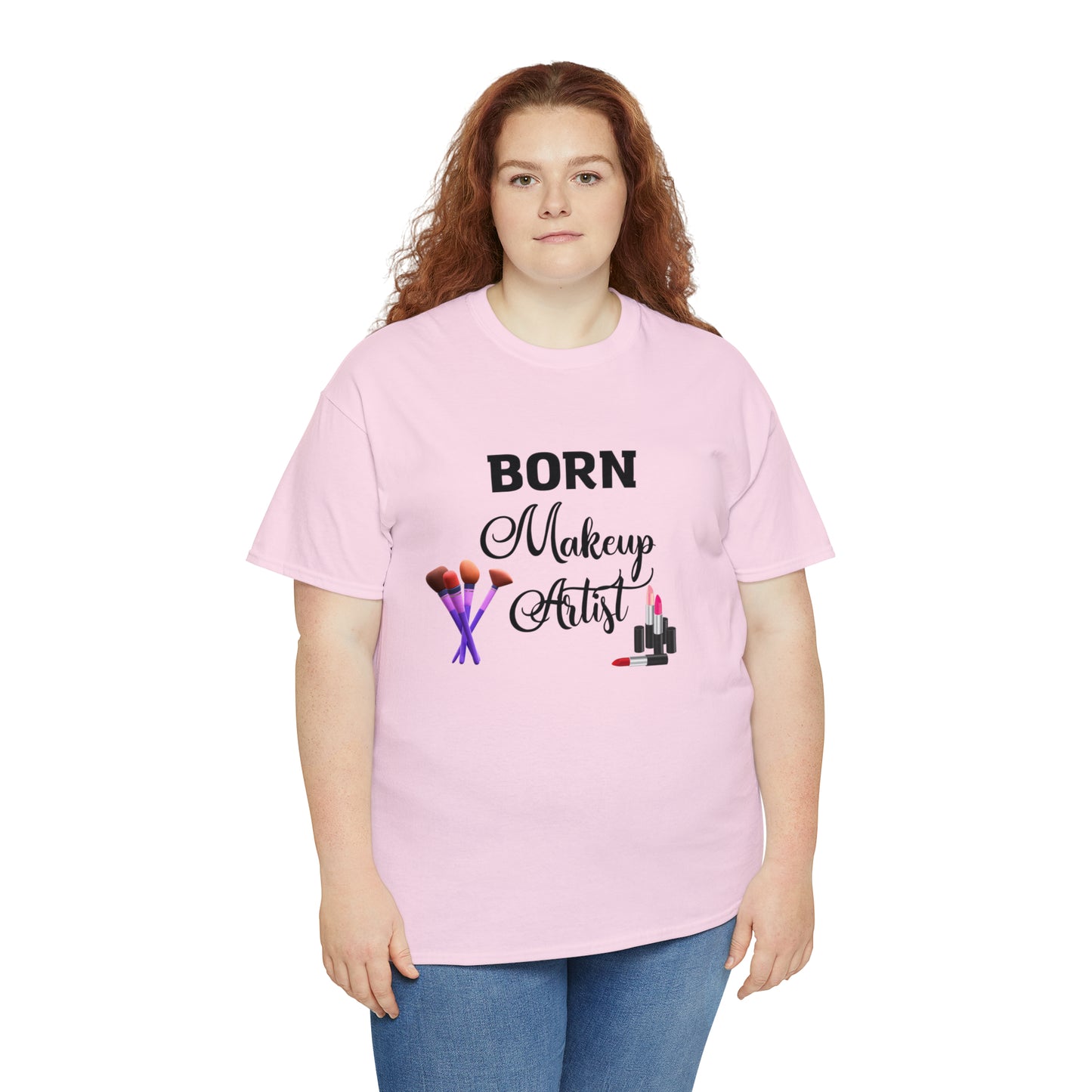 Born Makeup Artist Unisex Heavy Cotton Tee