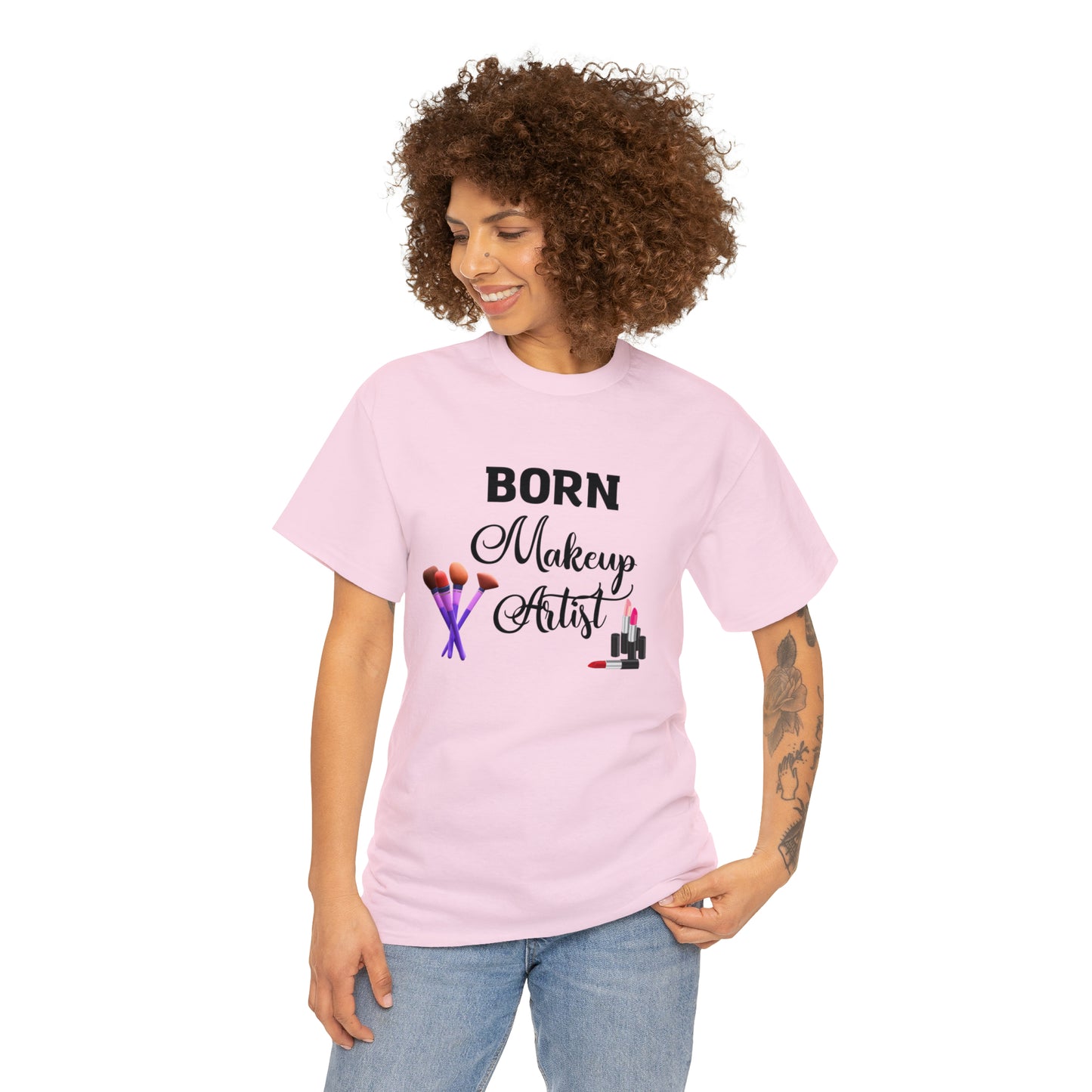 Born Makeup Artist Unisex Heavy Cotton Tee