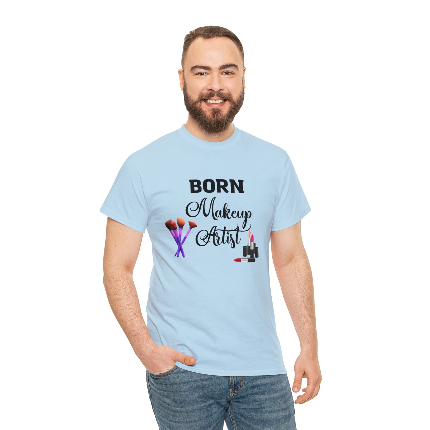 Born Makeup Artist Unisex Heavy Cotton Tee