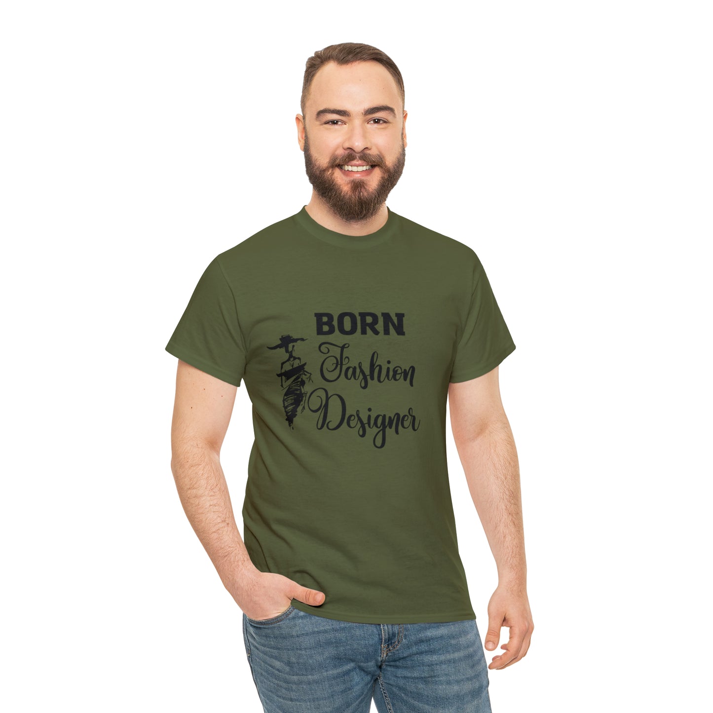 Born Fashion Designer Unisex Heavy Cotton Tee