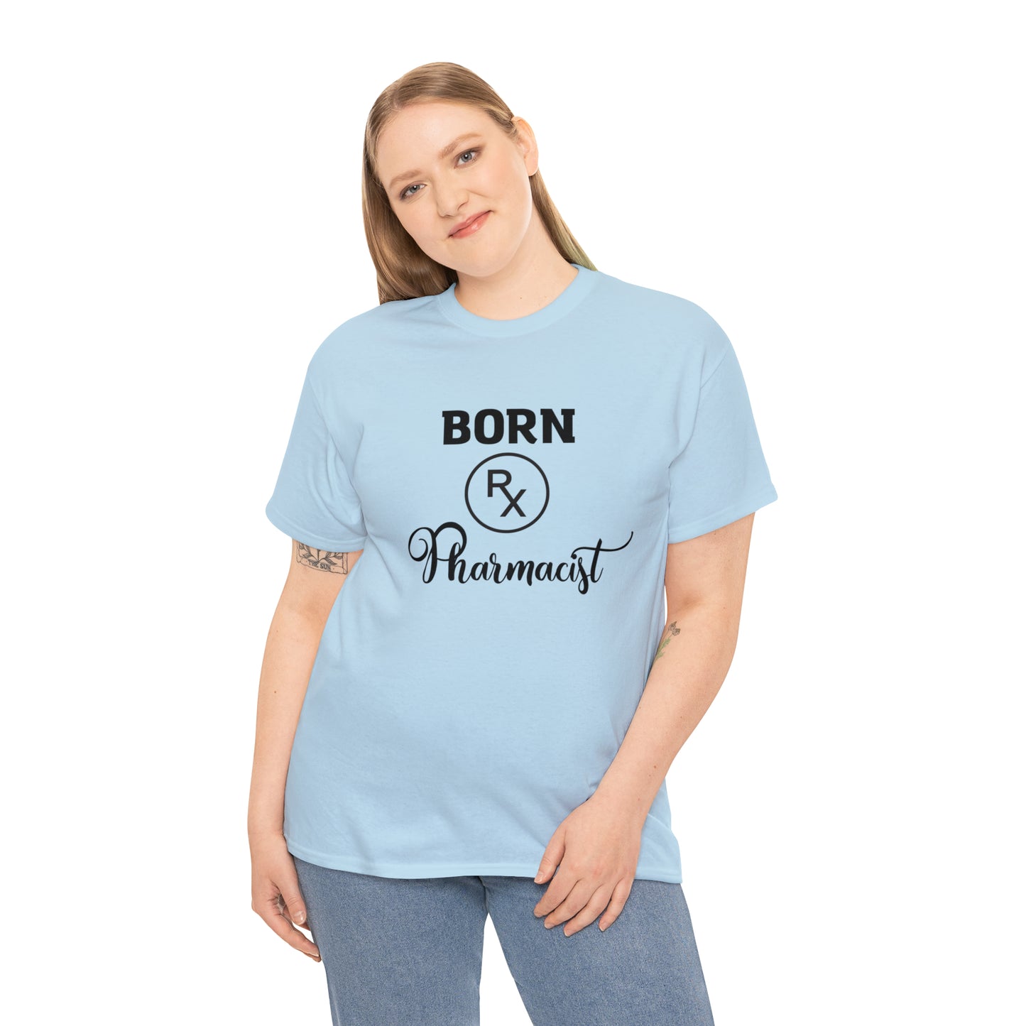 Born Pharmacist Unisex Heavy Cotton Tee