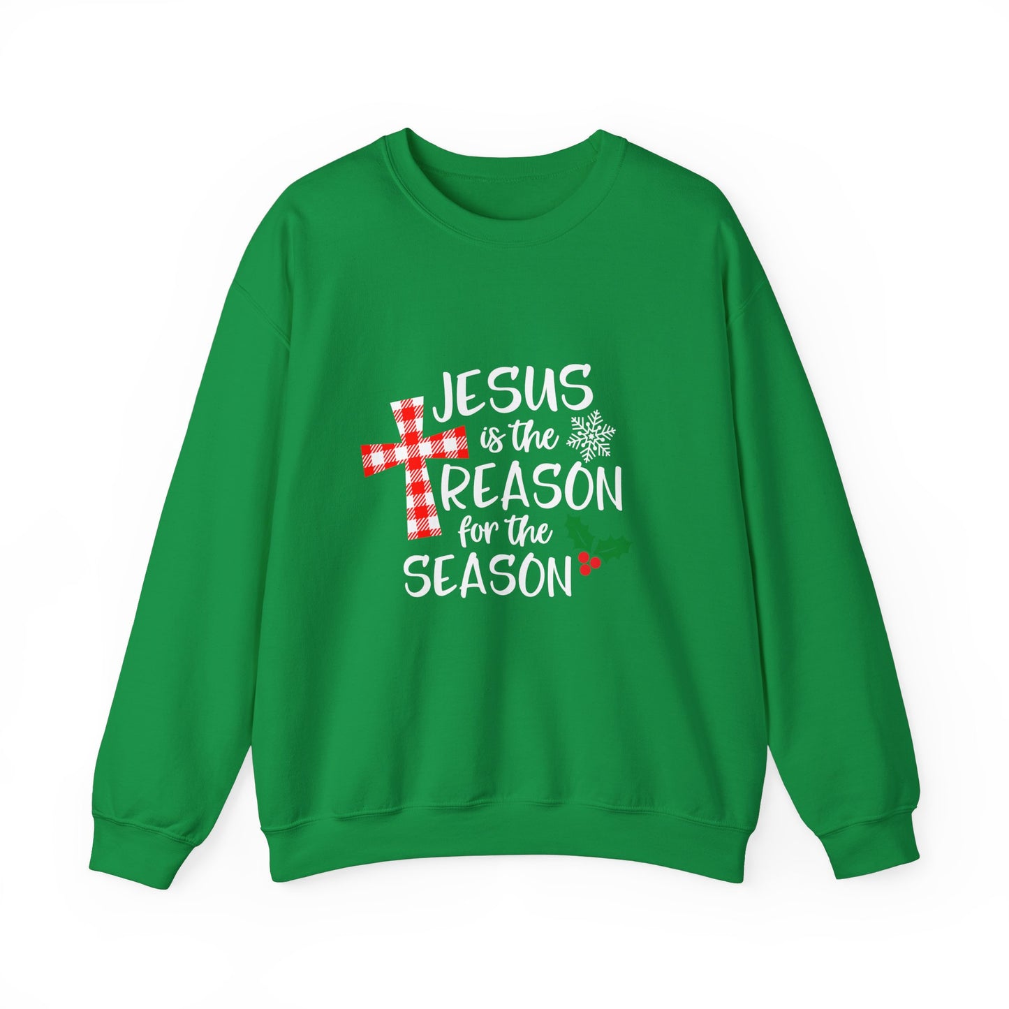 Jesus is the Reason for the Season Unisex Crewneck Sweatshirt, Jesus Shirt, Faith Sweatshirt, Christmas Sweatshirt, Faith Shirt, Christmas Jesus Quotes