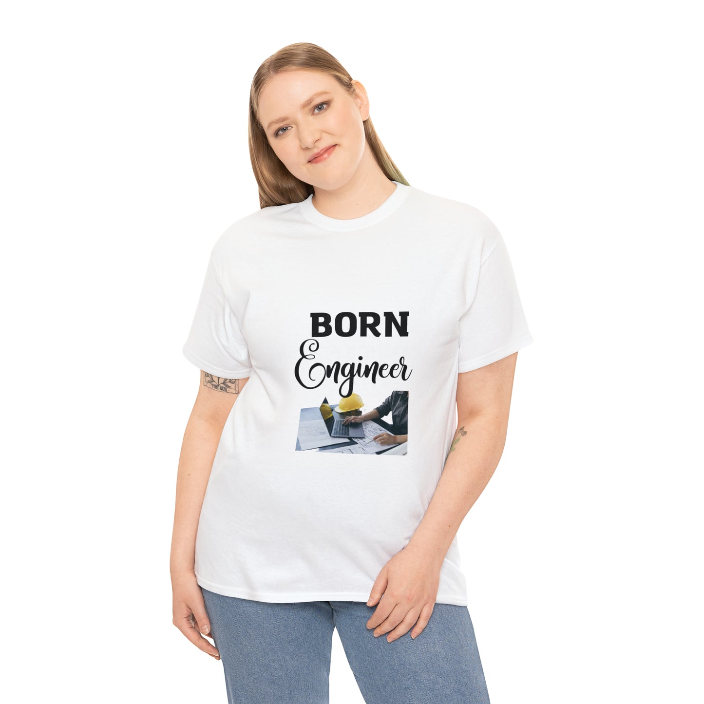 Born Engineer Unisex Heavy Cotton Tee