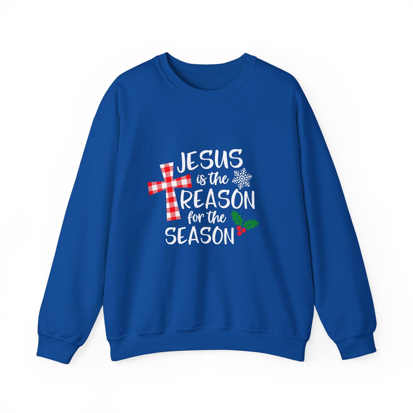 Jesus is the Reason for the Season Unisex Crewneck Sweatshirt, Jesus Shirt, Faith Sweatshirt, Christmas Sweatshirt, Faith Shirt, Christmas Jesus Quotes