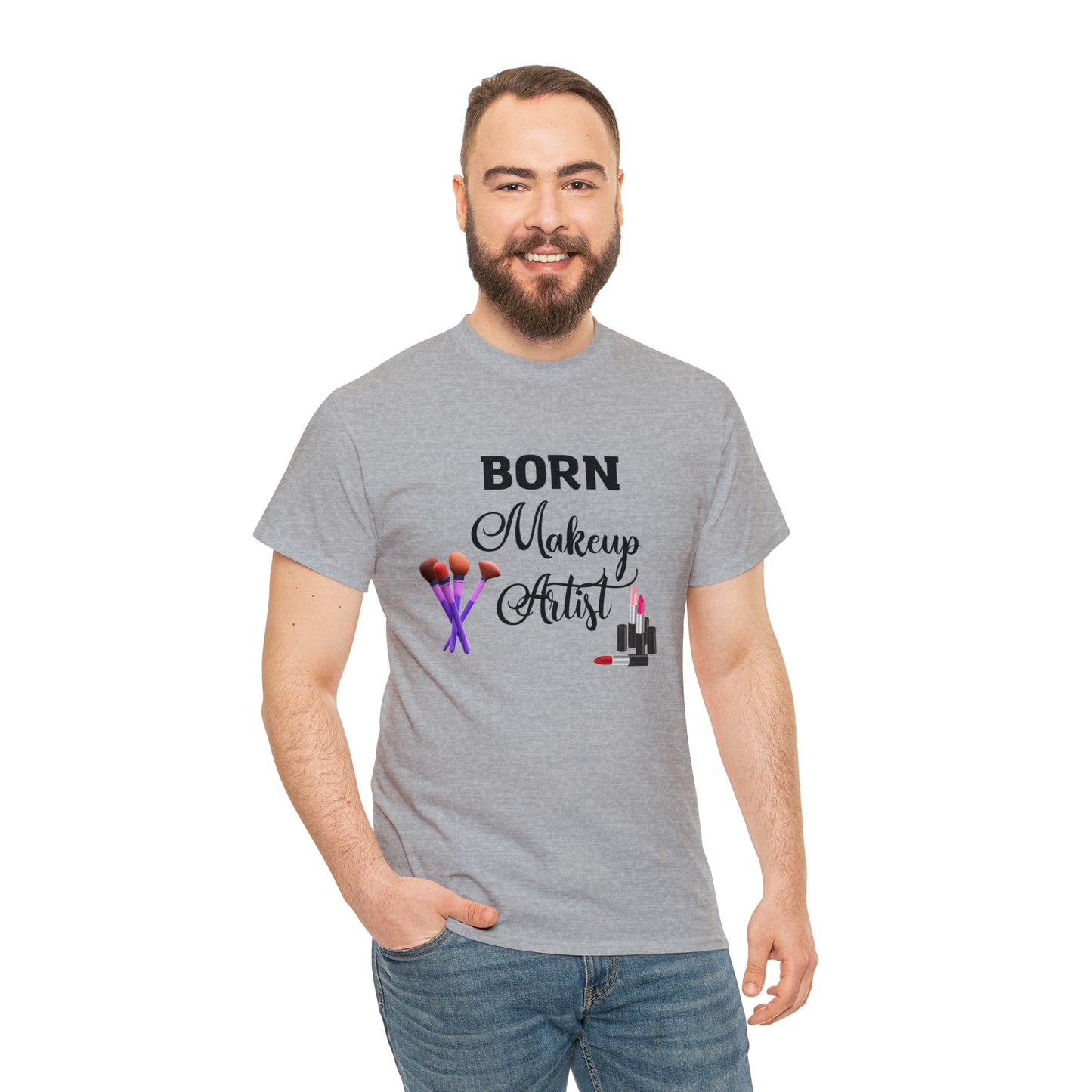 Born Makeup Artist Unisex Heavy Cotton Tee