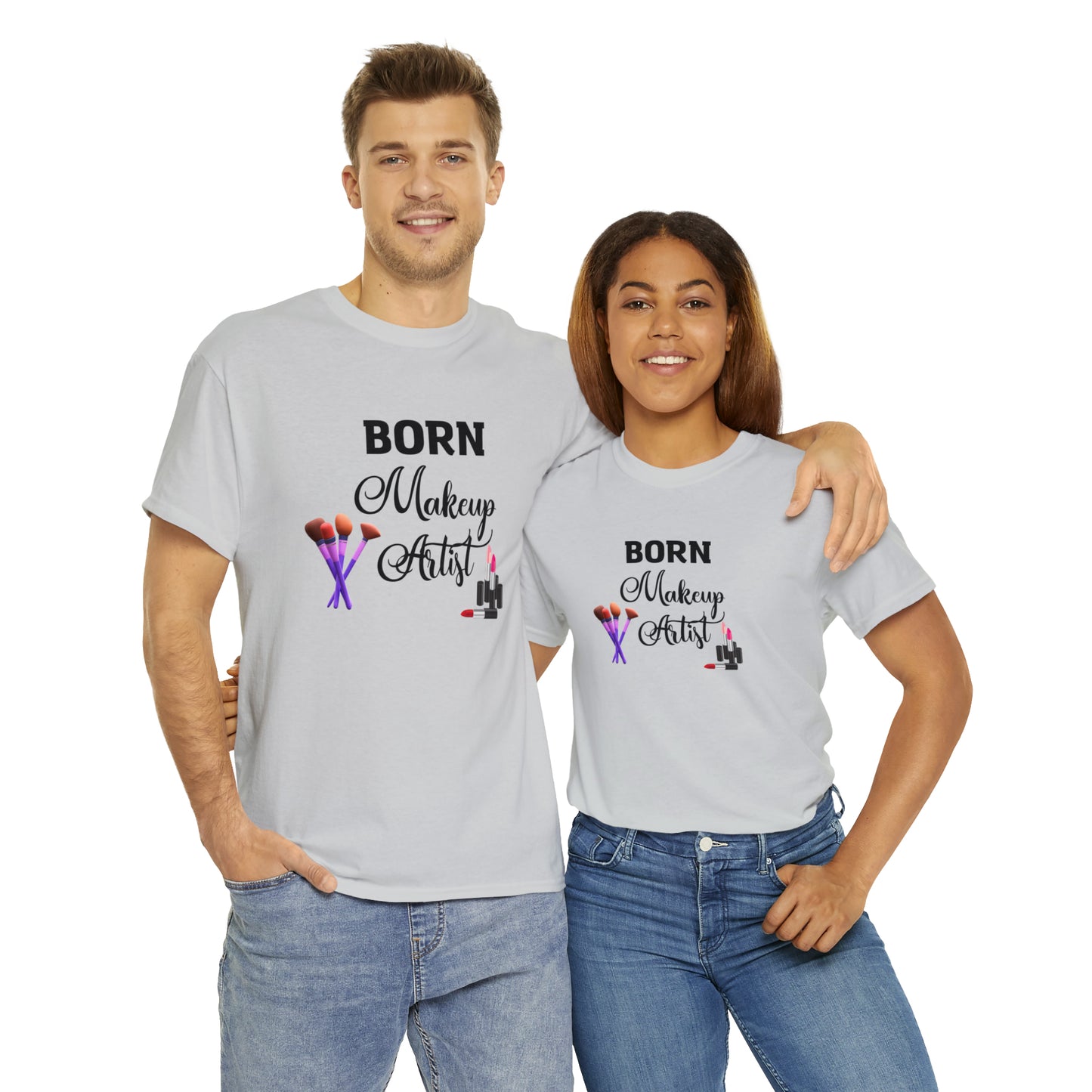 Born Makeup Artist Unisex Heavy Cotton Tee