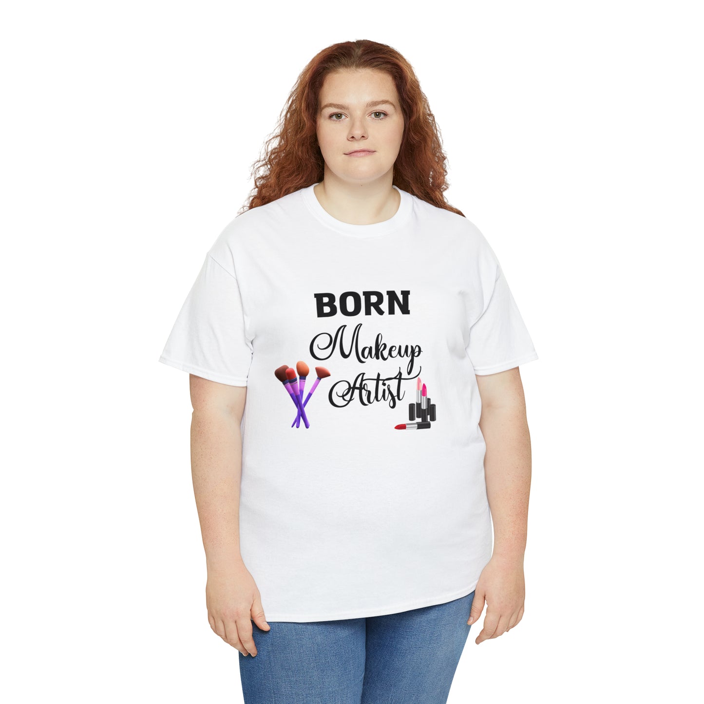 Born Makeup Artist Unisex Heavy Cotton Tee