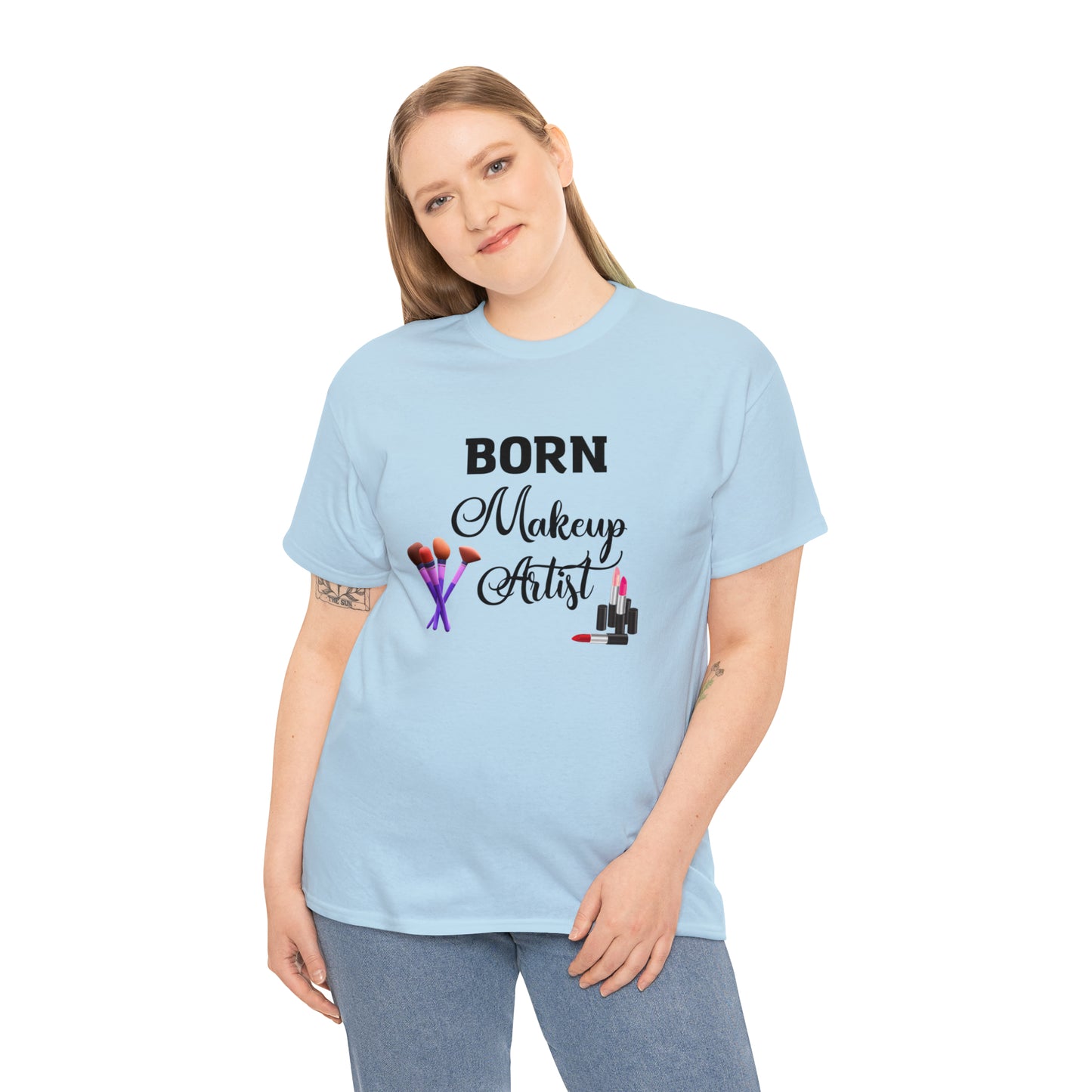 Born Makeup Artist Unisex Heavy Cotton Tee