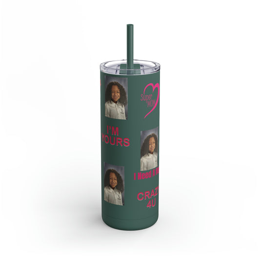 Mom Photo Tumbler, Valentine's Day gift, Birthday gift, Mother's Day Gift, Tumblers, Gift for her, Skinny Matte Tumbler, 20oz