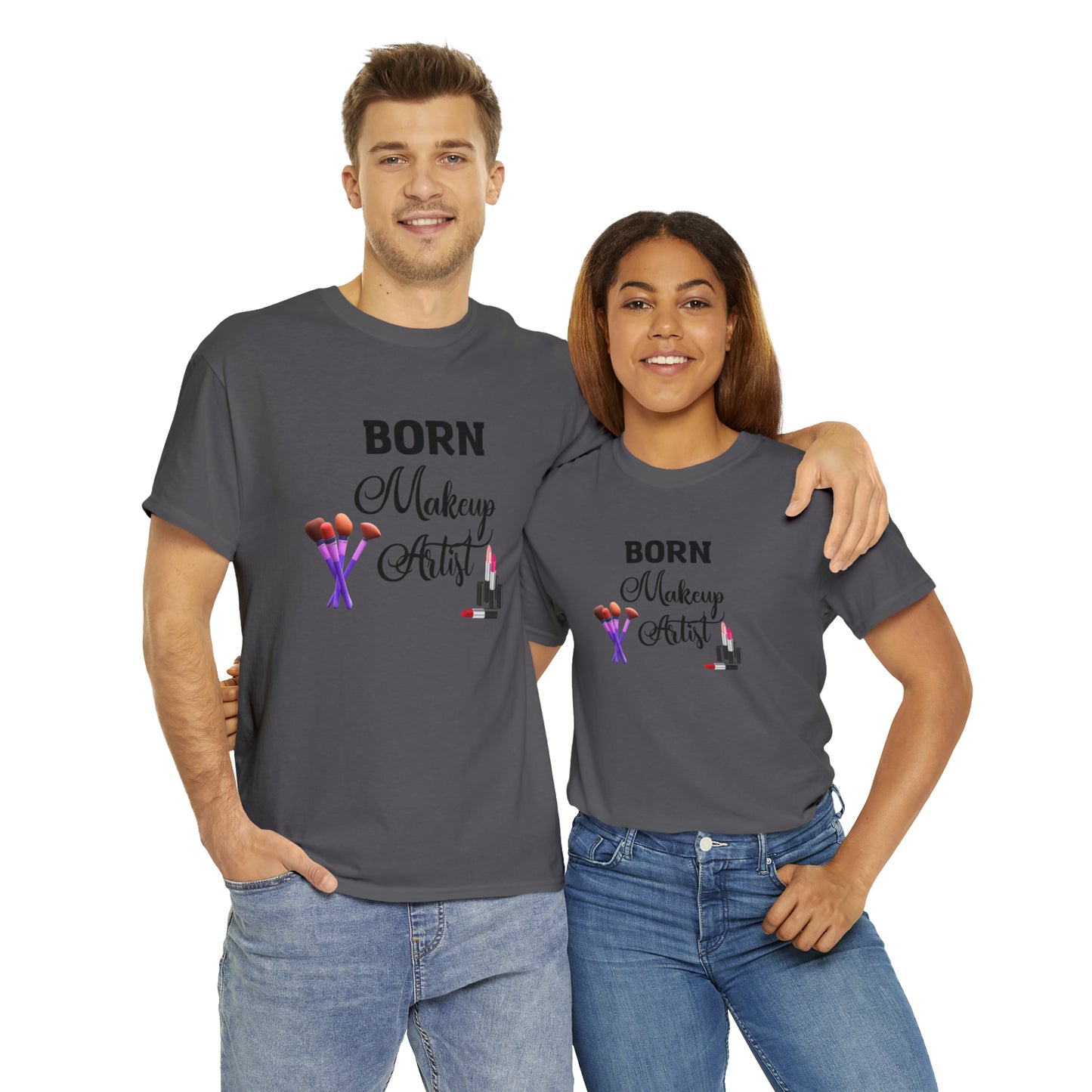 Born Makeup Artist Unisex Heavy Cotton Tee