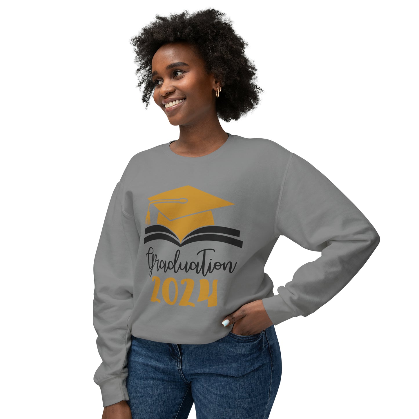 Class of 2024 Sweatshirt, Senior Shirt, Senior Gift, Senior Graduate Sweater, High School Graduation Gift, College Grad Gift, 2024 Unisex Lightweight Crewneck Sweatshirt