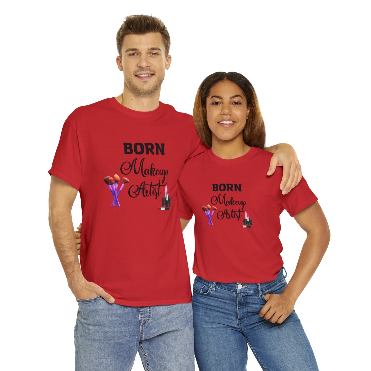 Born Makeup Artist Unisex Heavy Cotton Tee