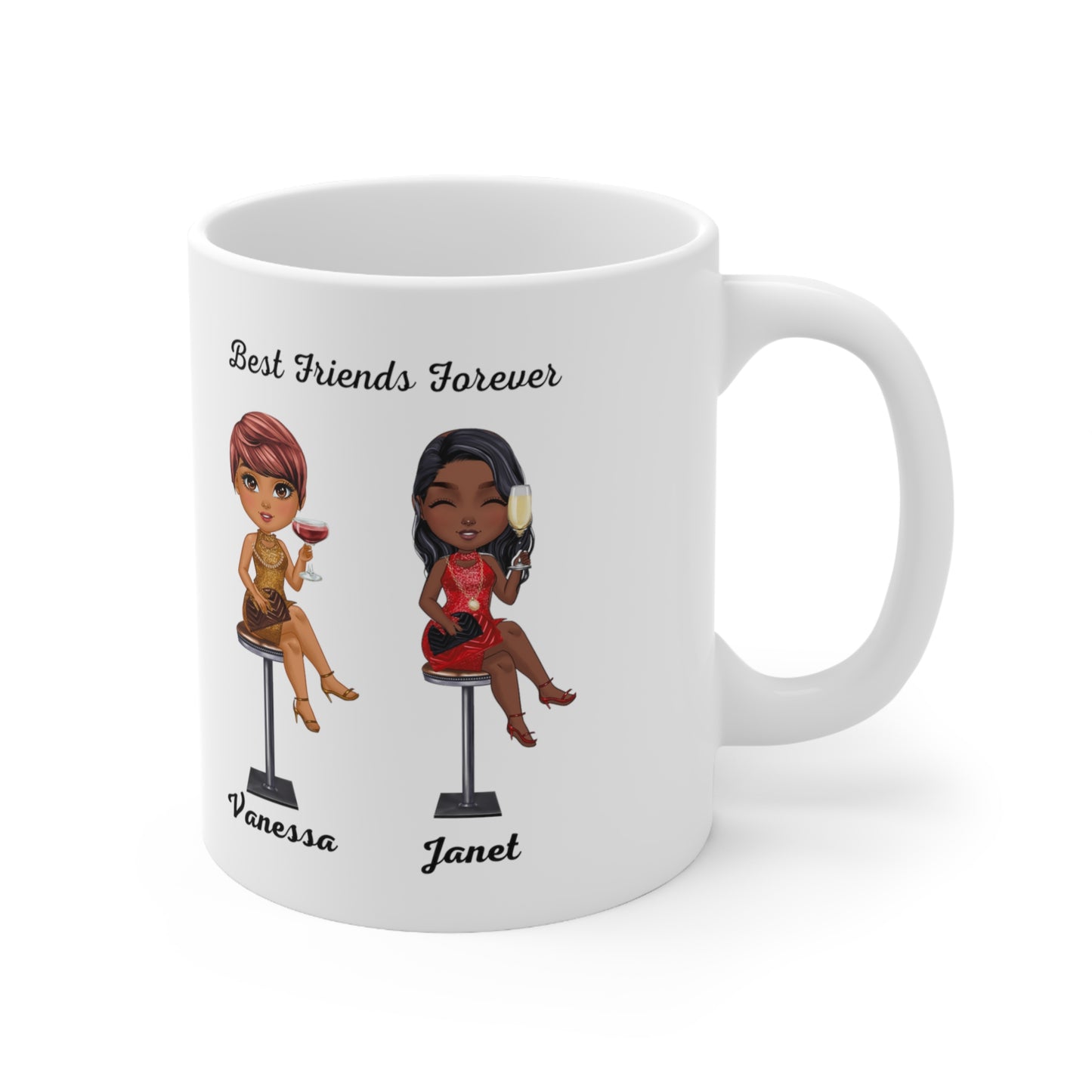 Janet and Vanessa Ceramic Mug 11oz