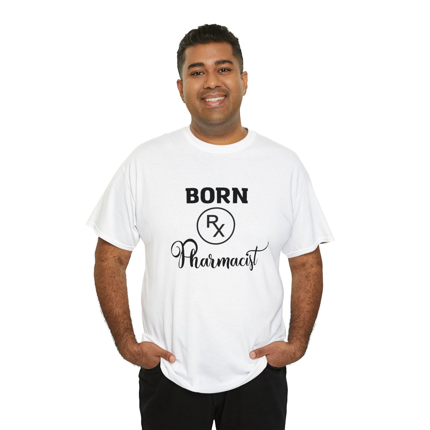 Born Pharmacist Unisex Heavy Cotton Tee