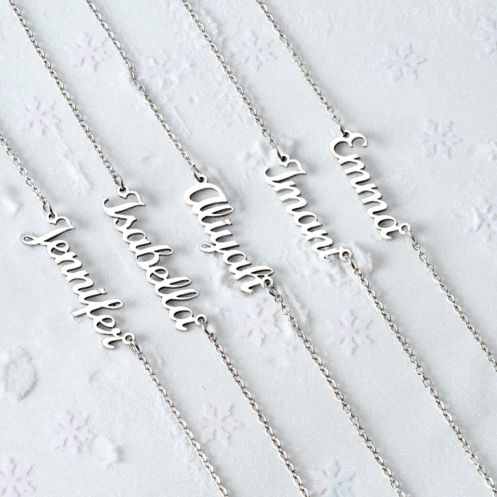 Personalized Name Necklace, Gift from Godparent, Confirmation Gift from Parents, Confirmation Necklace, Communion gift, Baptism gift,