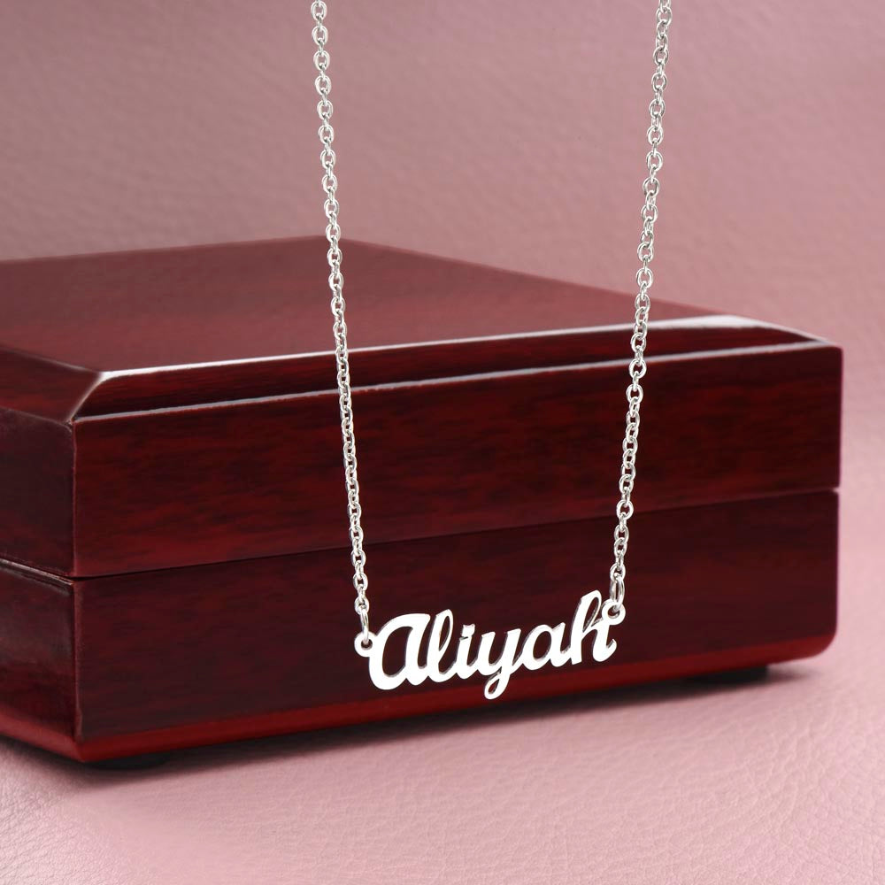 Personalized Name Necklace, Gift from Godparent, Confirmation Gift from Parents, Confirmation Necklace, Communion gift, Baptism gift,