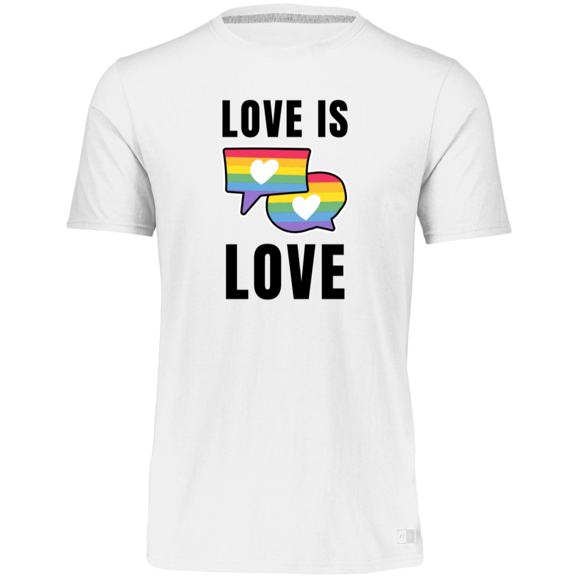 Women's Dri-Power Tee--Love is Love