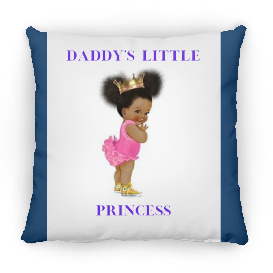 Daddy's Little Girl Large Square Pillow