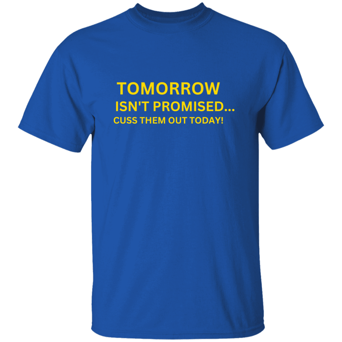 Tomorrow Isn't Promised T-Shirt, Funny Quote Shirts, Feminist Shirt, Novelty T-shirt, Sarcastic T-shirt