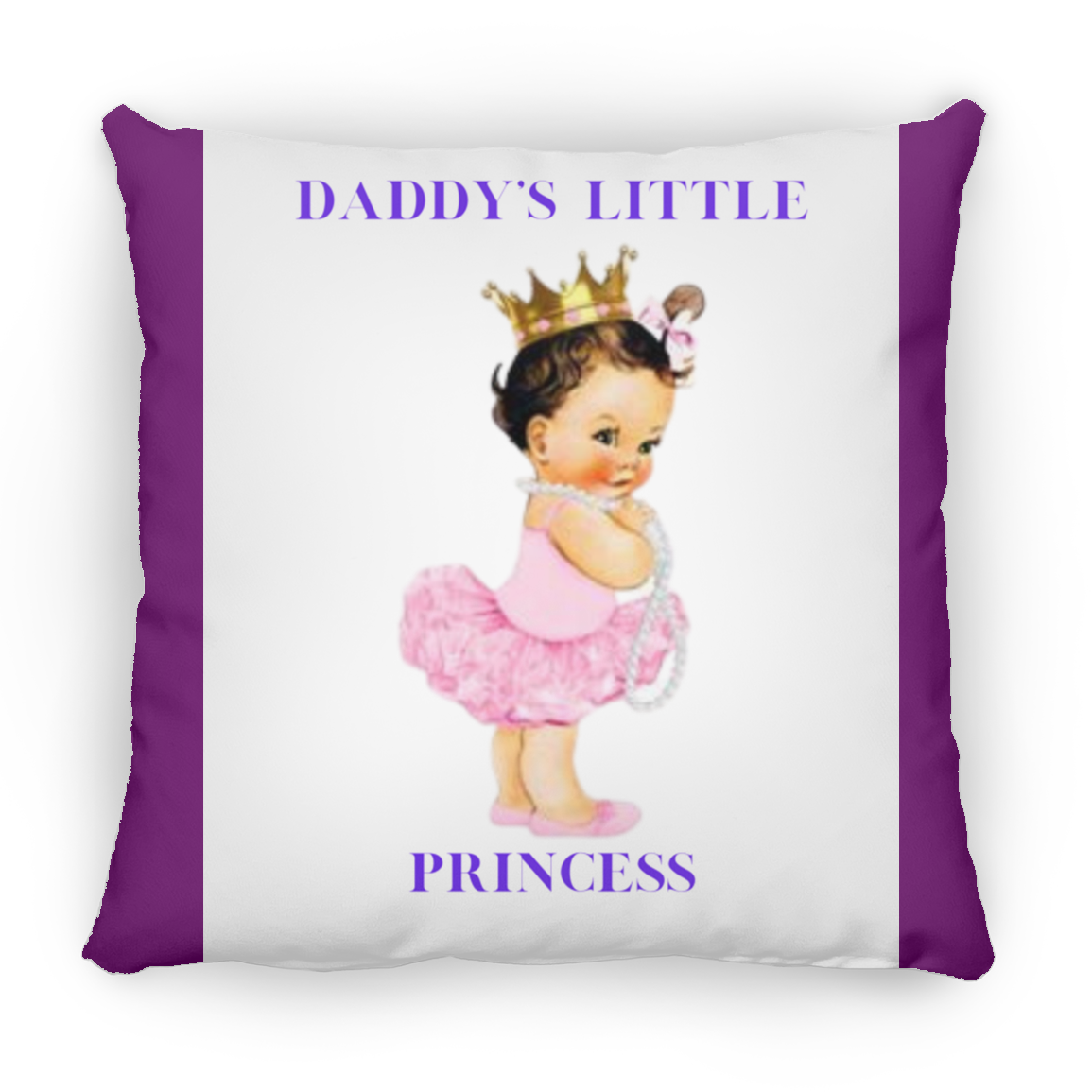 Daddy's Little Girl Large Square Pillow